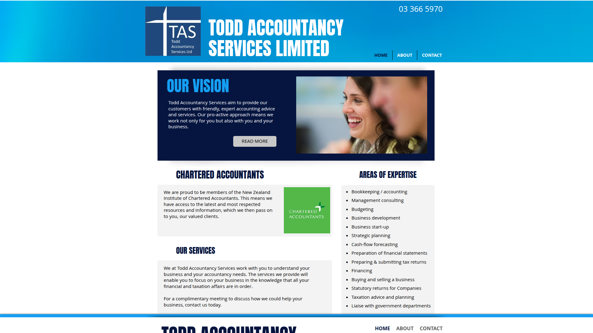 Website snapshot for Todd Accountancy Services