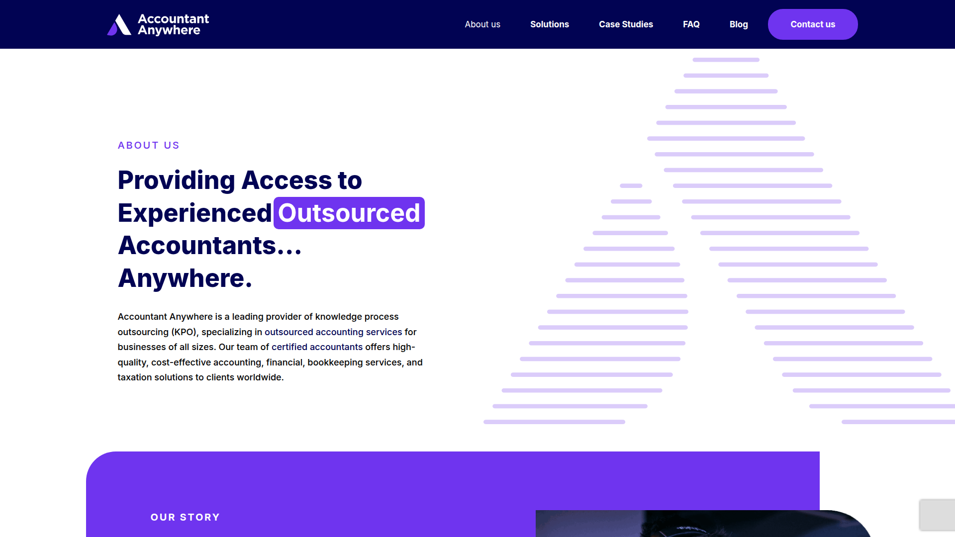 Website snapshot for Accountant Anywhere