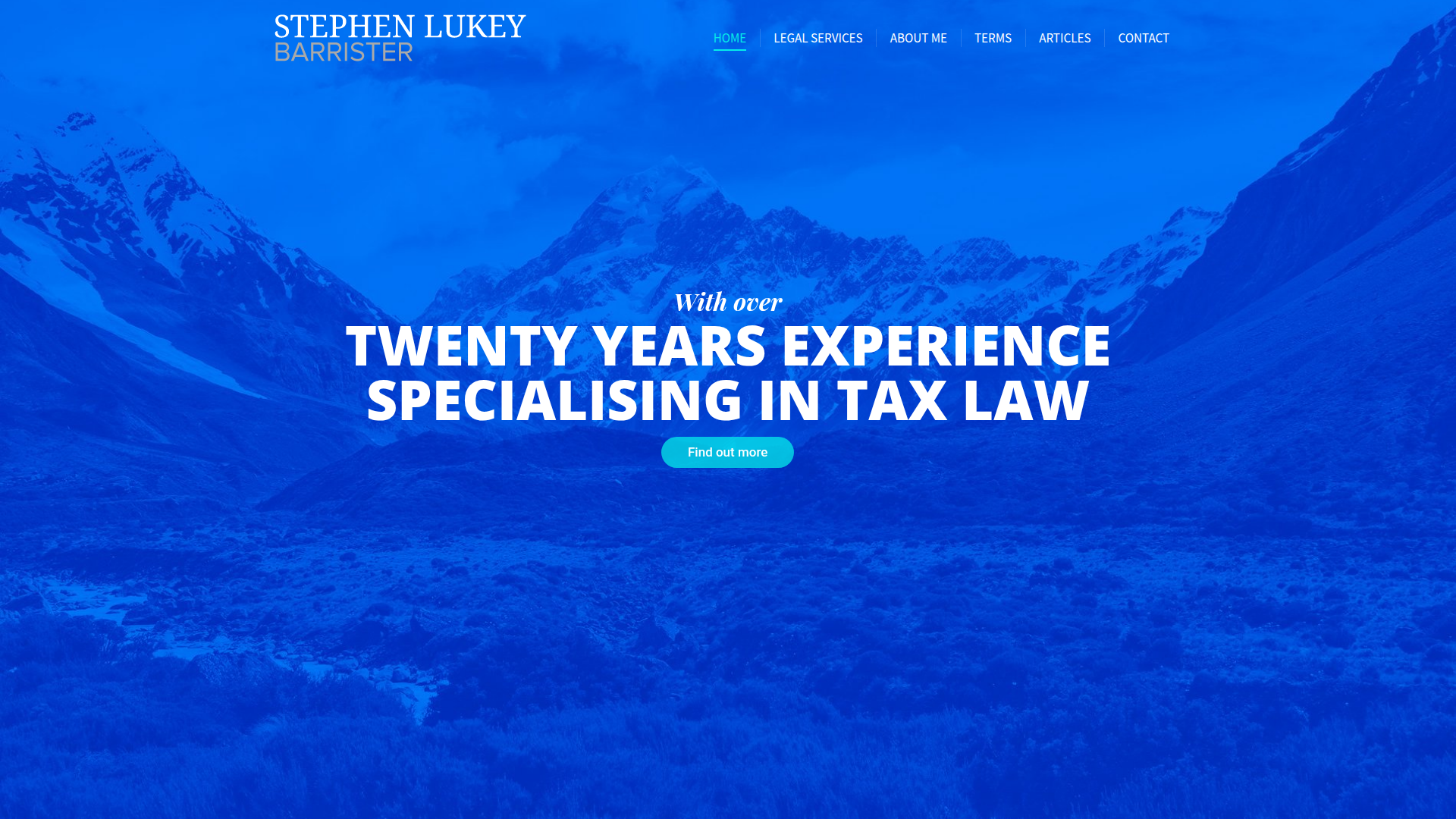 Website snapshot for Stephen Lukey Barrister
