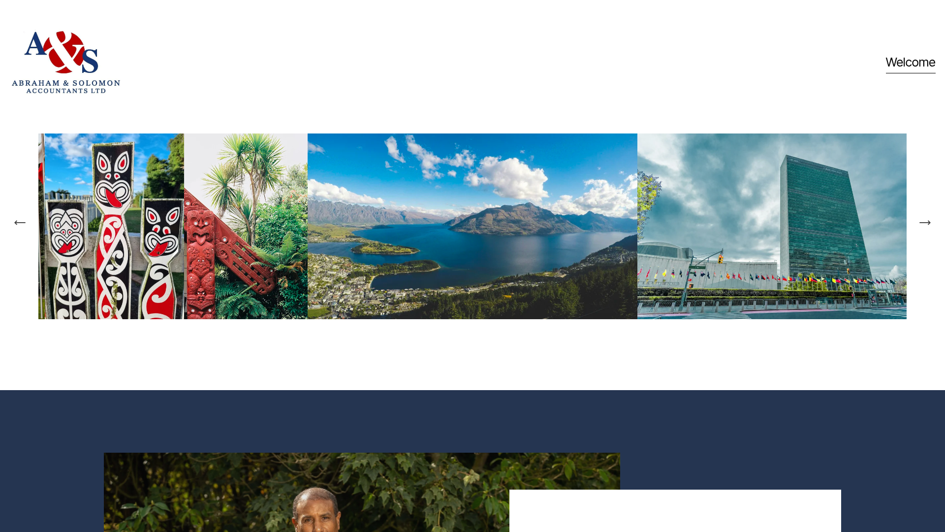 Website snapshot for Abraham & Solomon Accountants