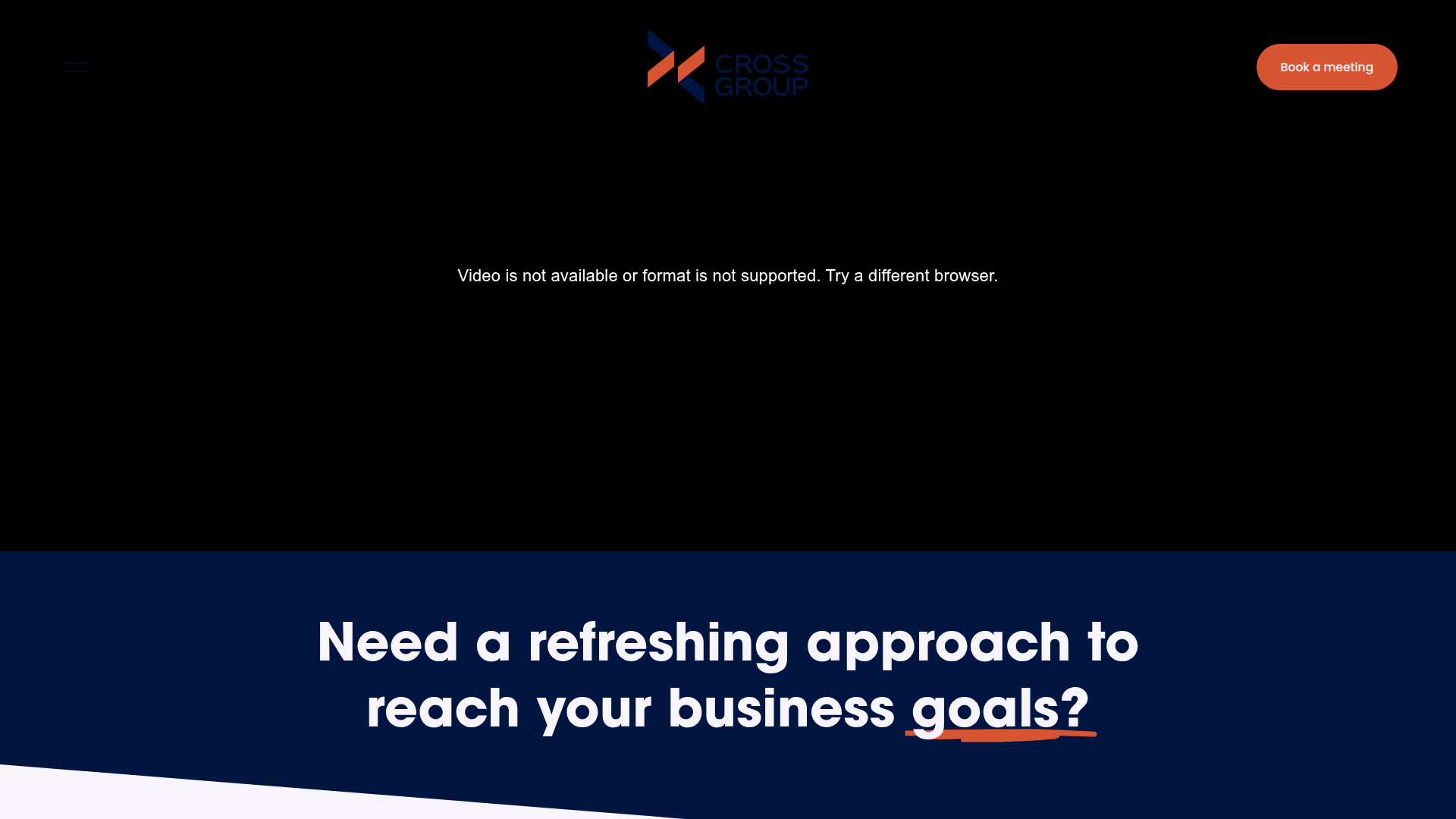 Website snapshot for Cross Group