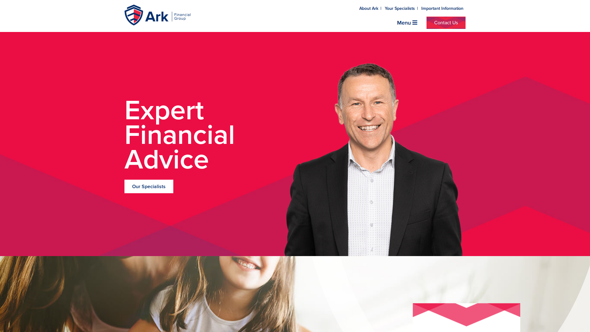 Website snapshot for Ark Financial Group