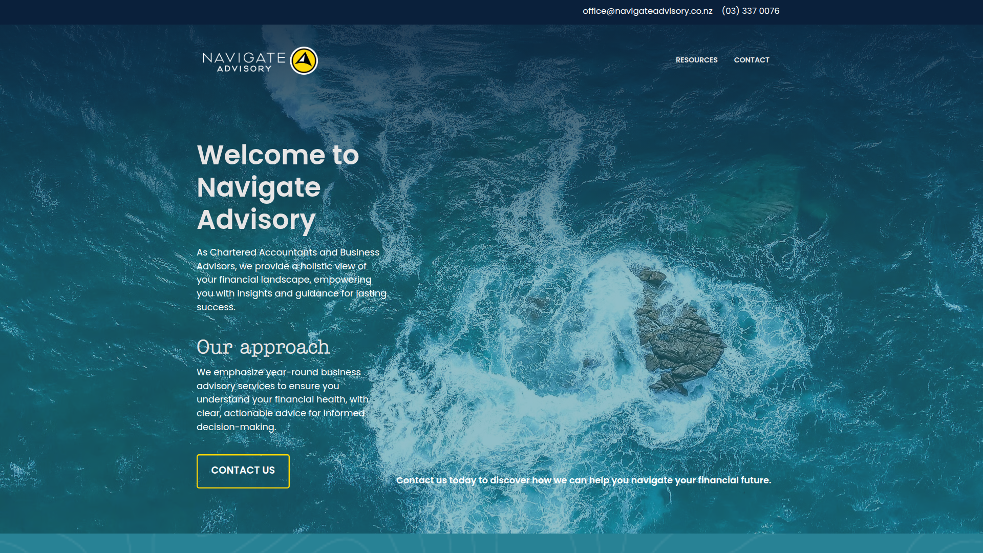 Website snapshot for Navigate Advisory