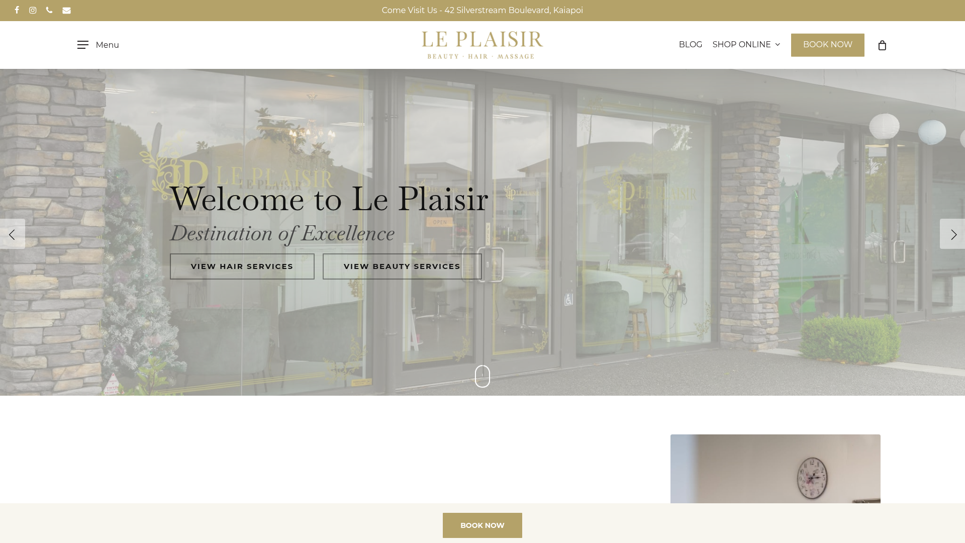 Website snapshot for Le Plaisir