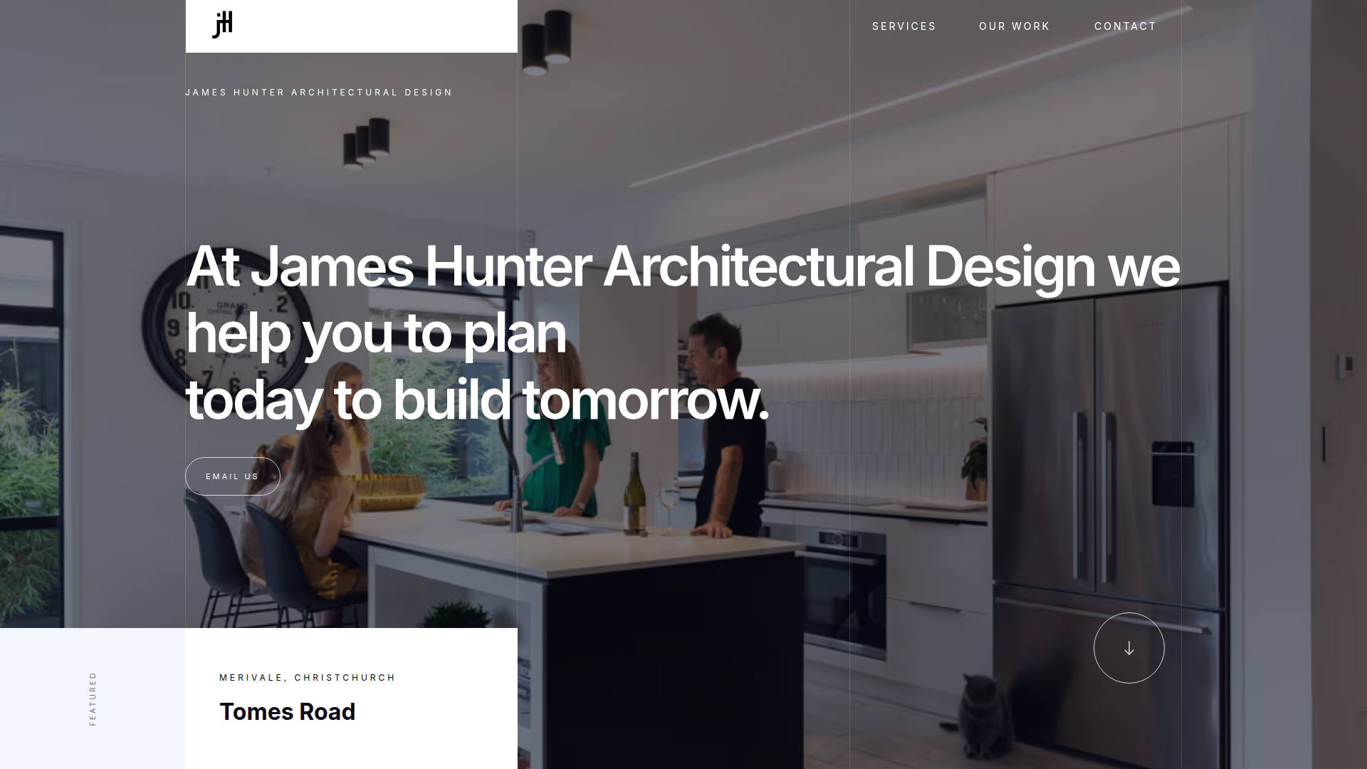 Website snapshot for James Hunter Architectural Design