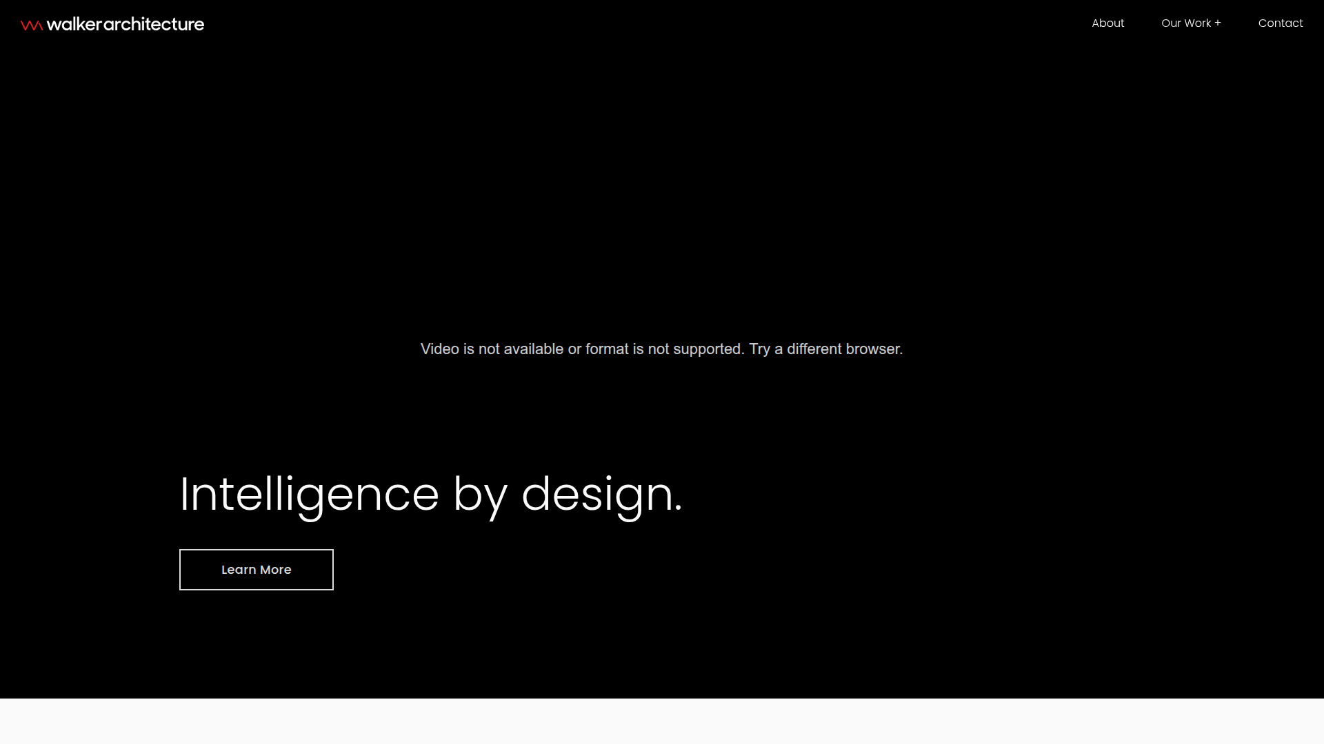 Website snapshot for Walker Architecture