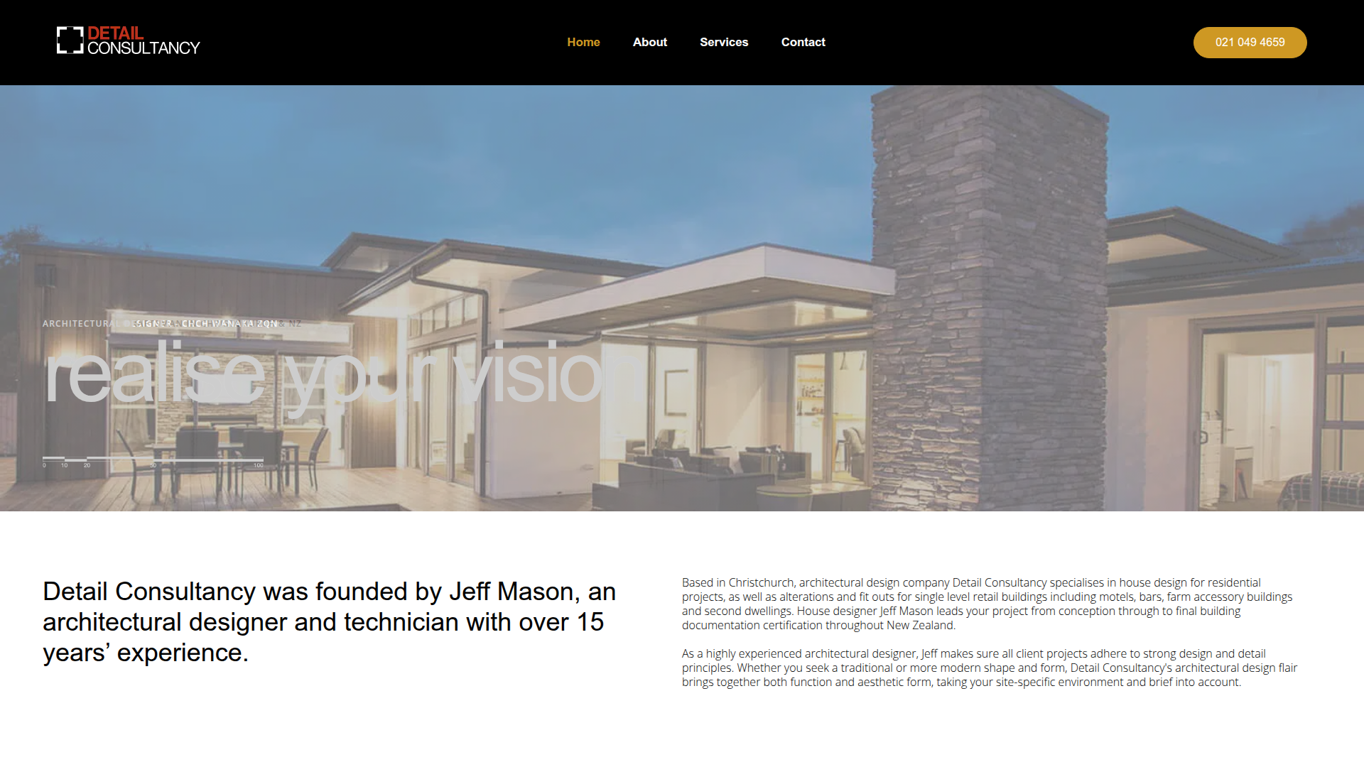 Website snapshot for Detail Consultancy Ltd