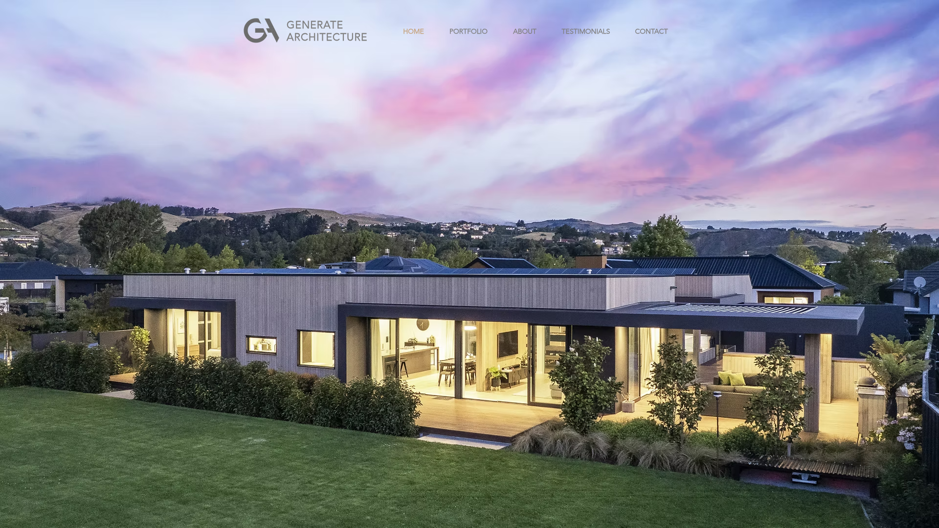Website snapshot for Generate Architecture Ltd