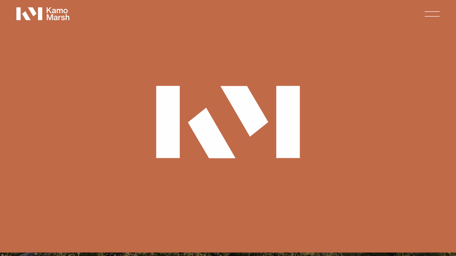 Website snapshot for Kamo Marsh Landscape Architects