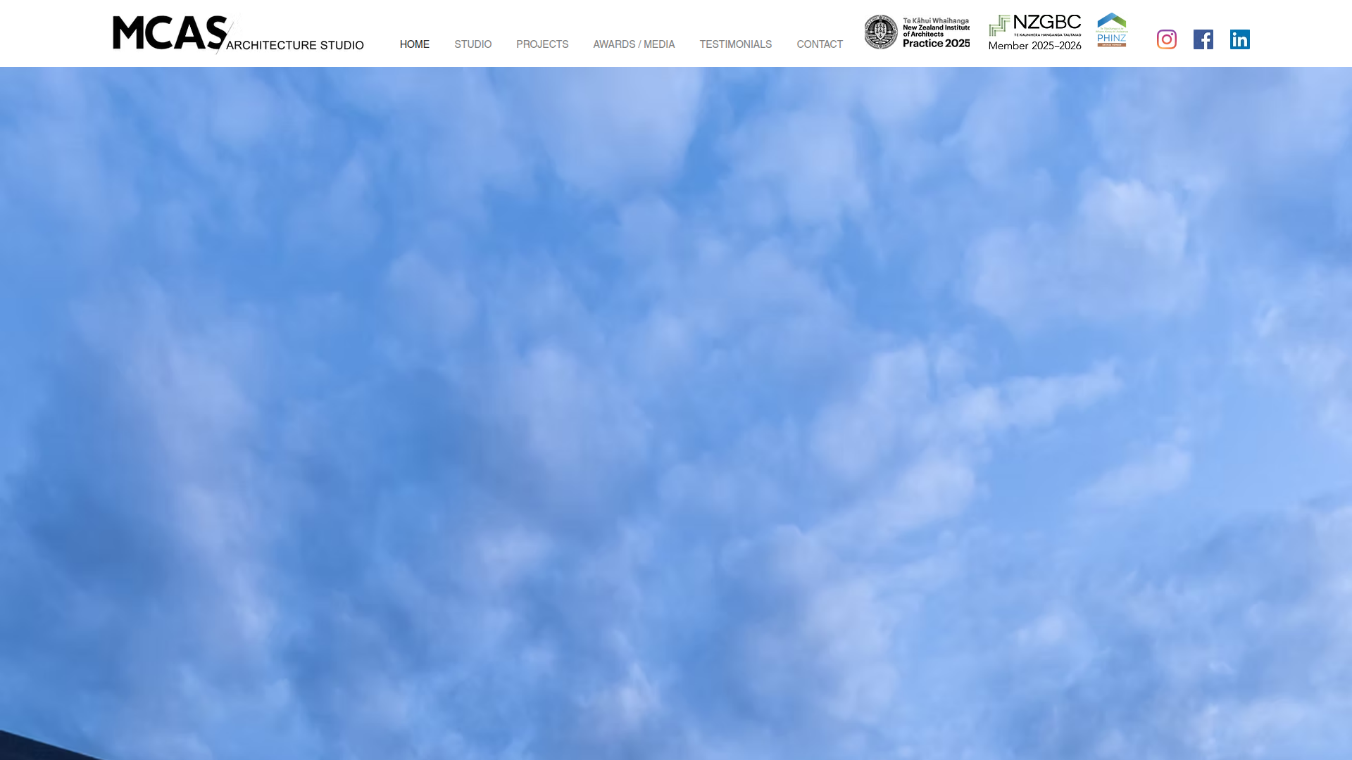 Website snapshot for MCAS - Max Capocaccia Architecture Studio