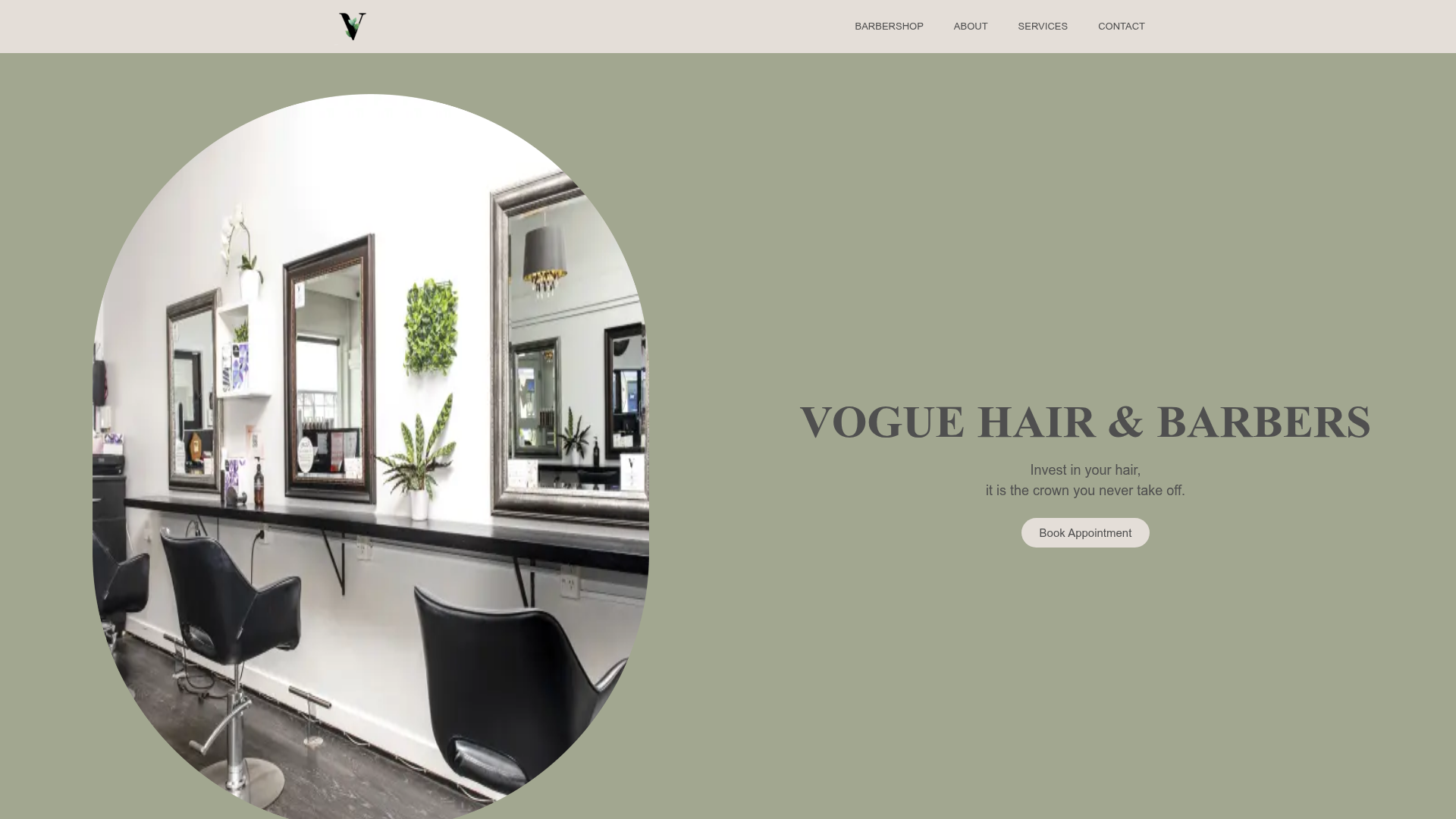 Website snapshot for Vogue