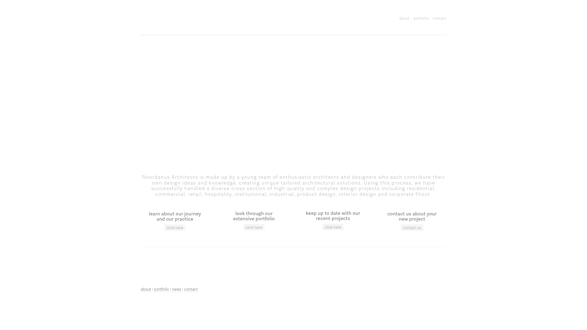 Website snapshot for Noordanus Architects Limited