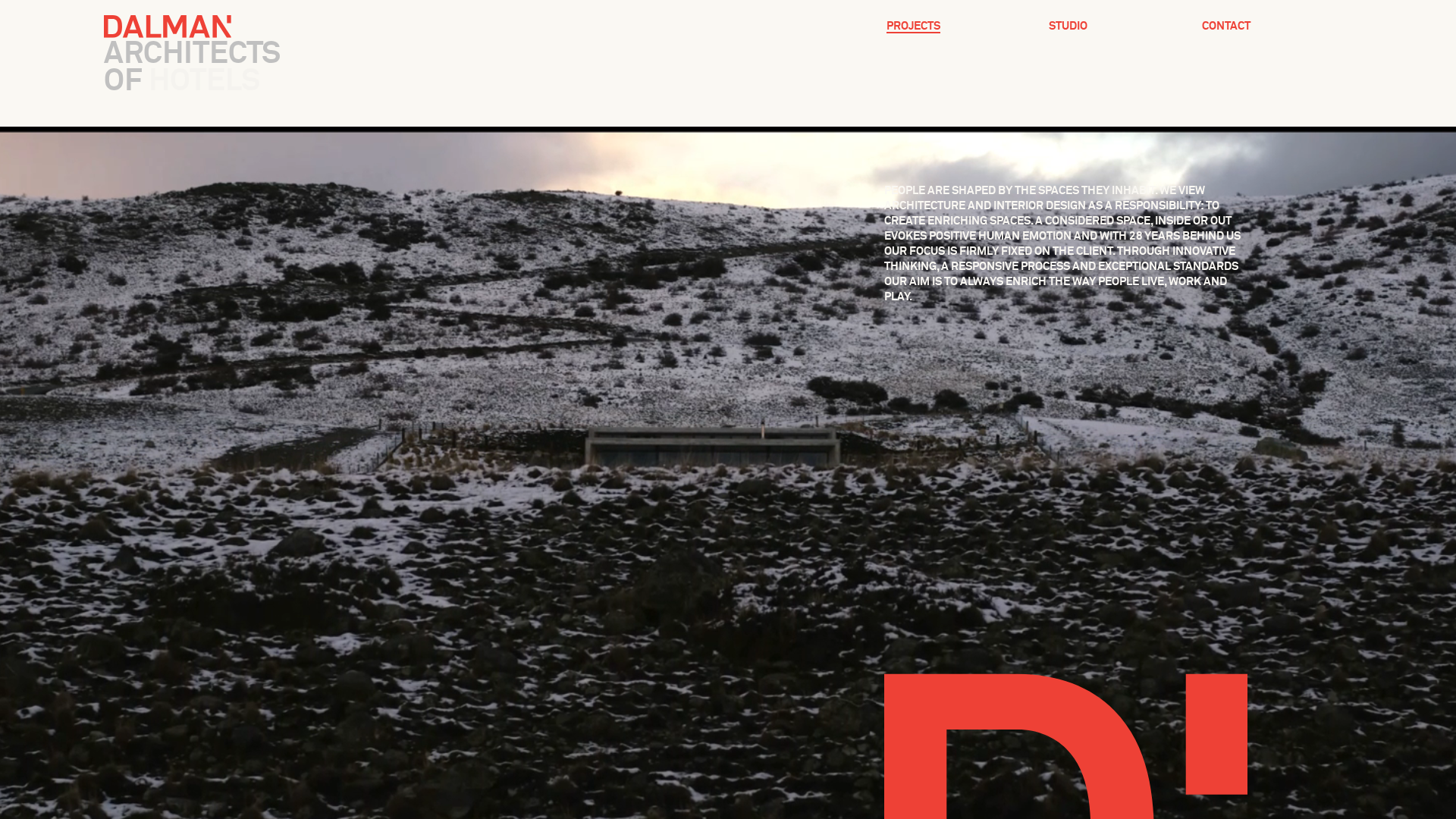 Website snapshot for Dalman Architects