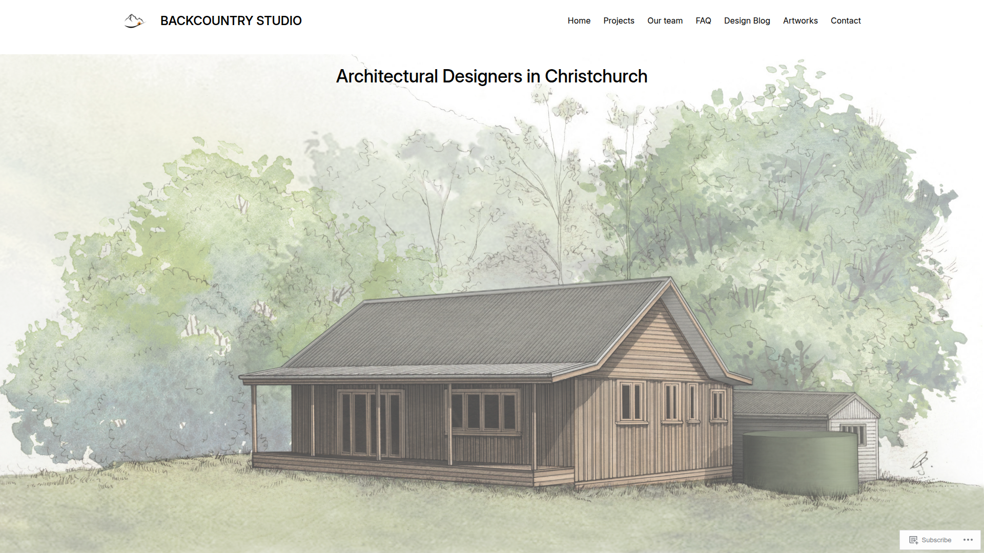 Website snapshot for Backcountry Studio