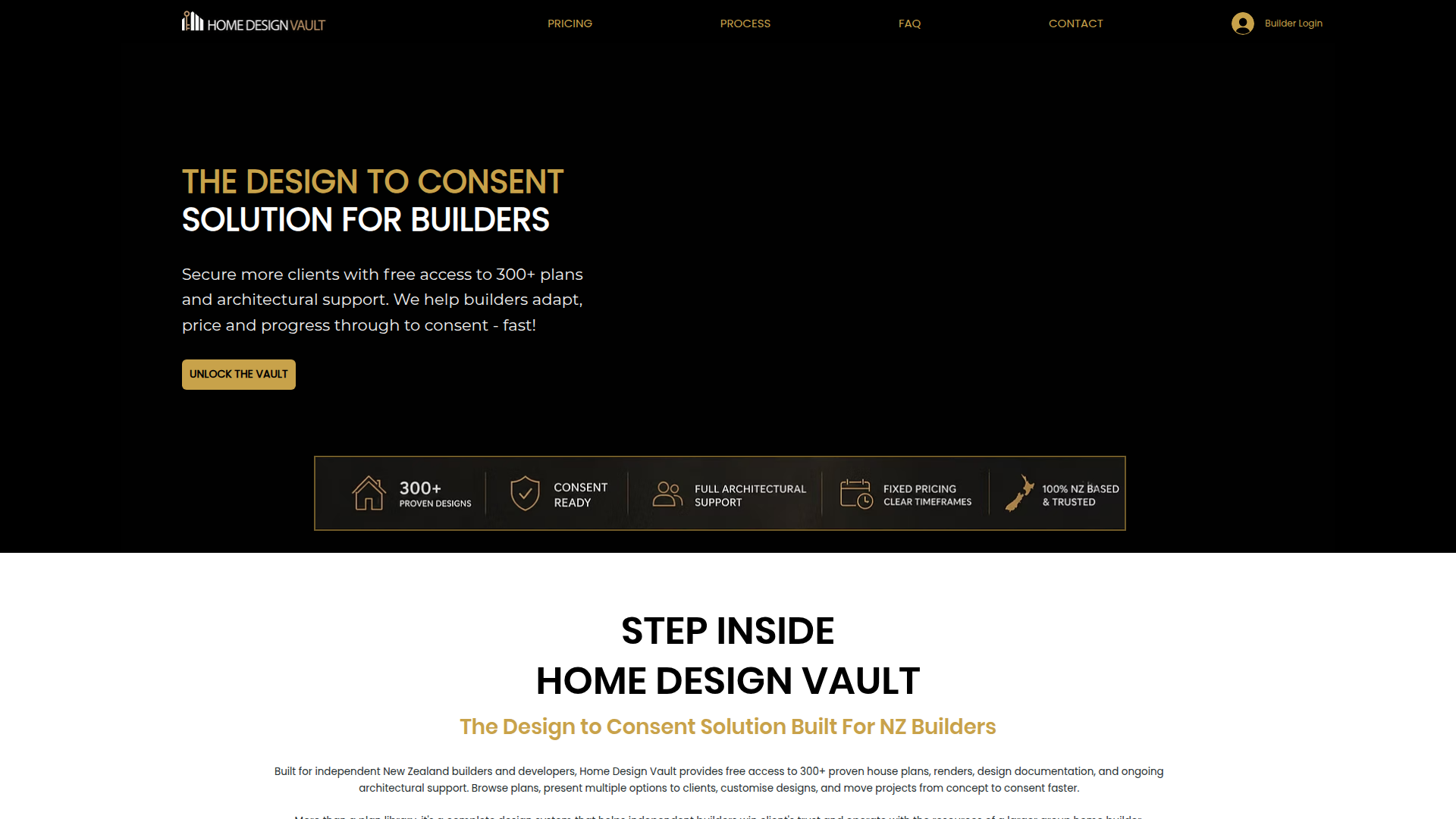 Website snapshot for Home Design Vault