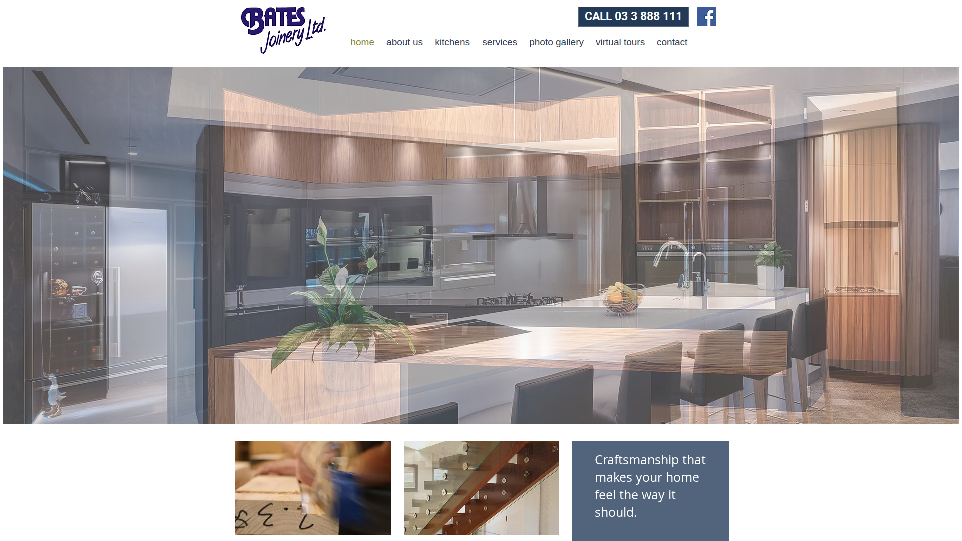 Website snapshot for Bates Joinery