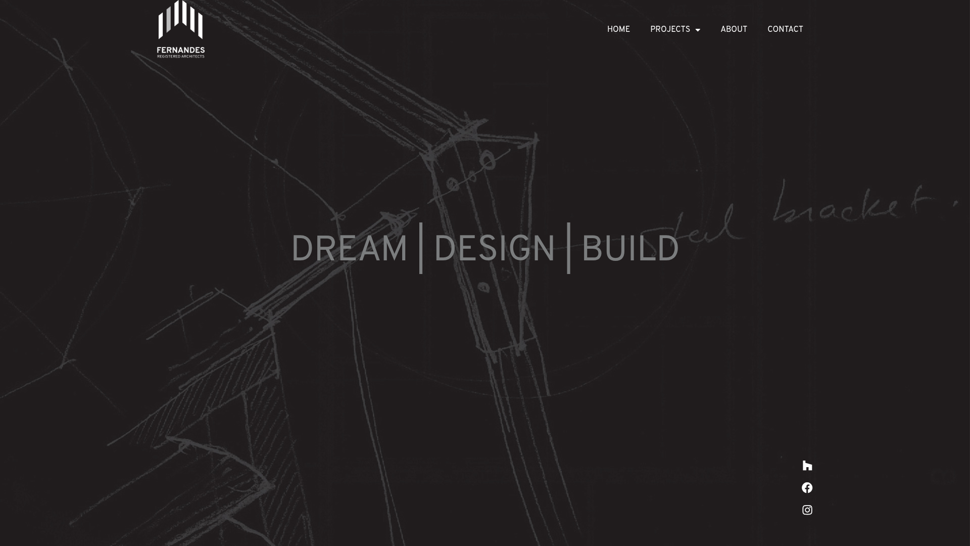 Website snapshot for Fernandes Architects