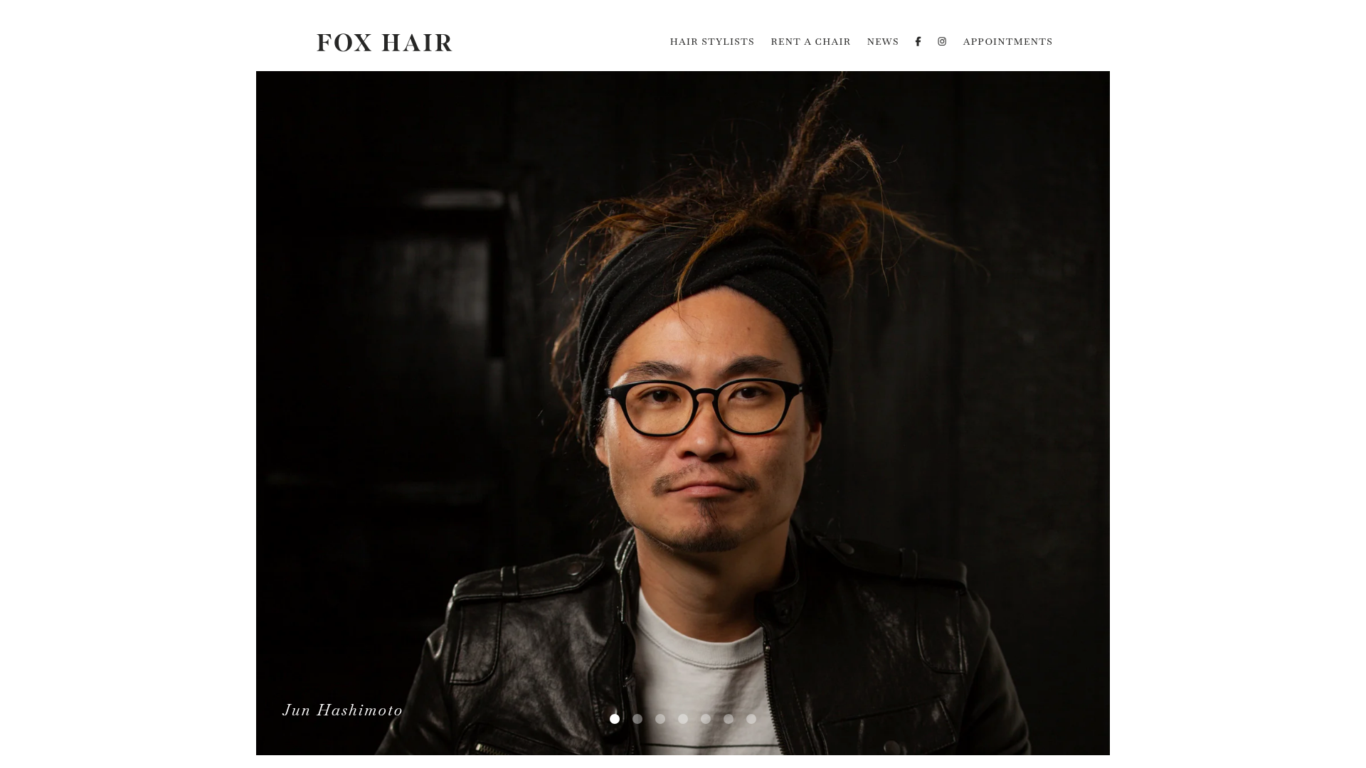 Website snapshot for KristyJ@ Fox Hair