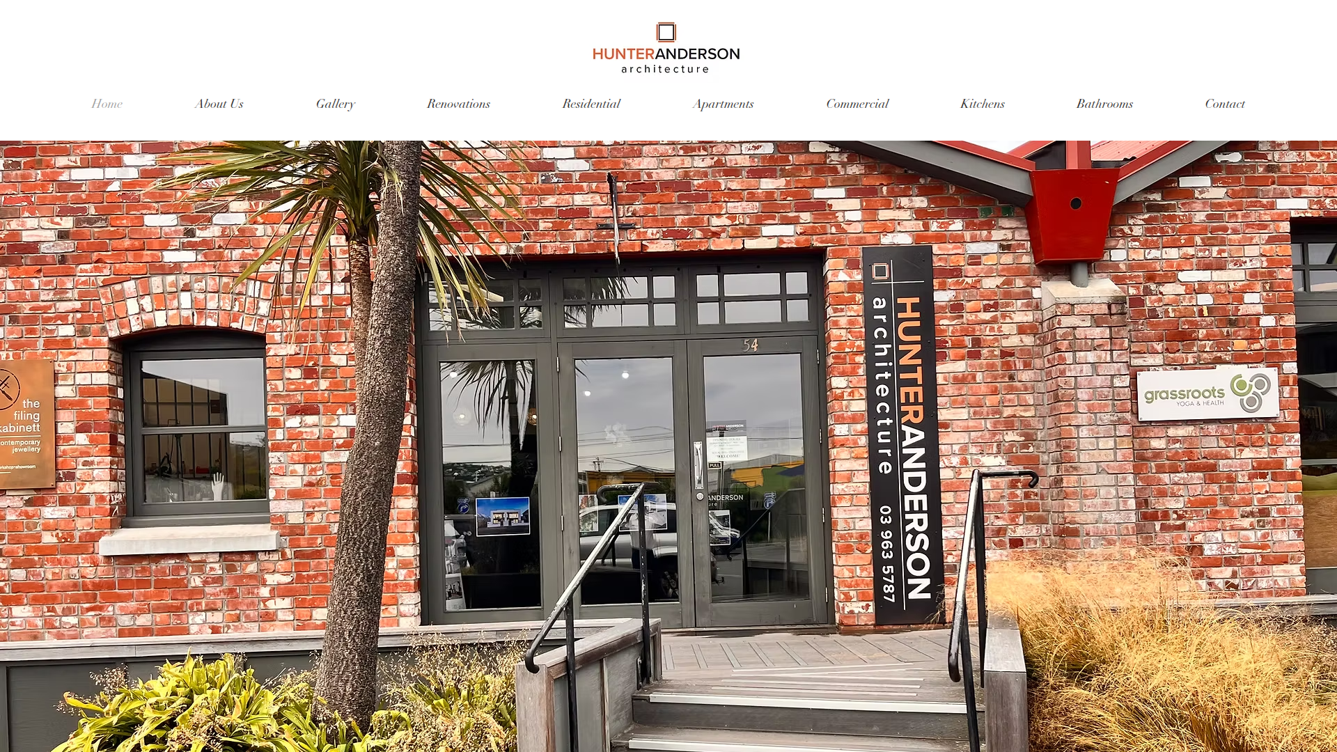Website snapshot for Hunter Anderson Architecture