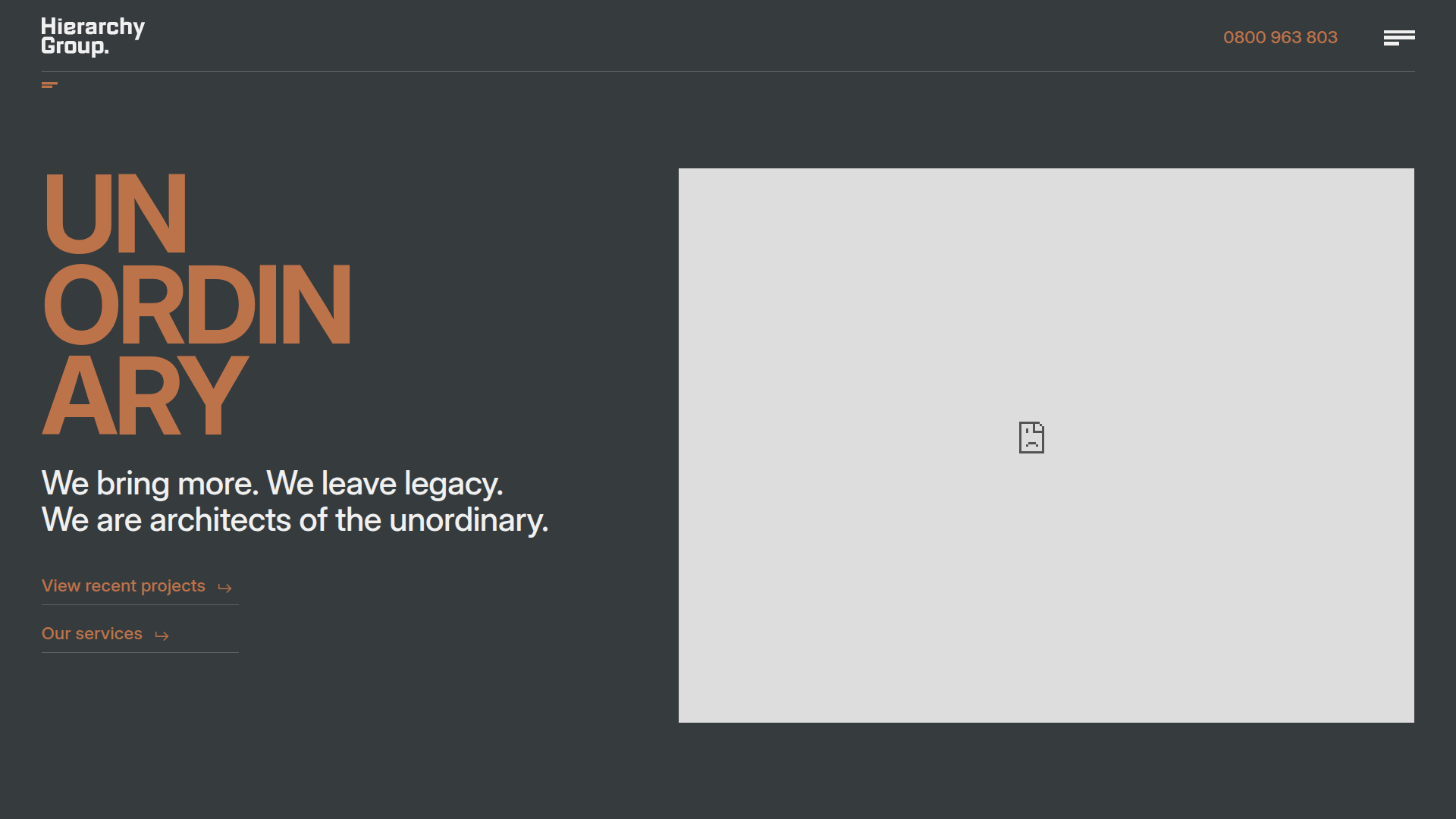 Website snapshot for Hierarchy Group