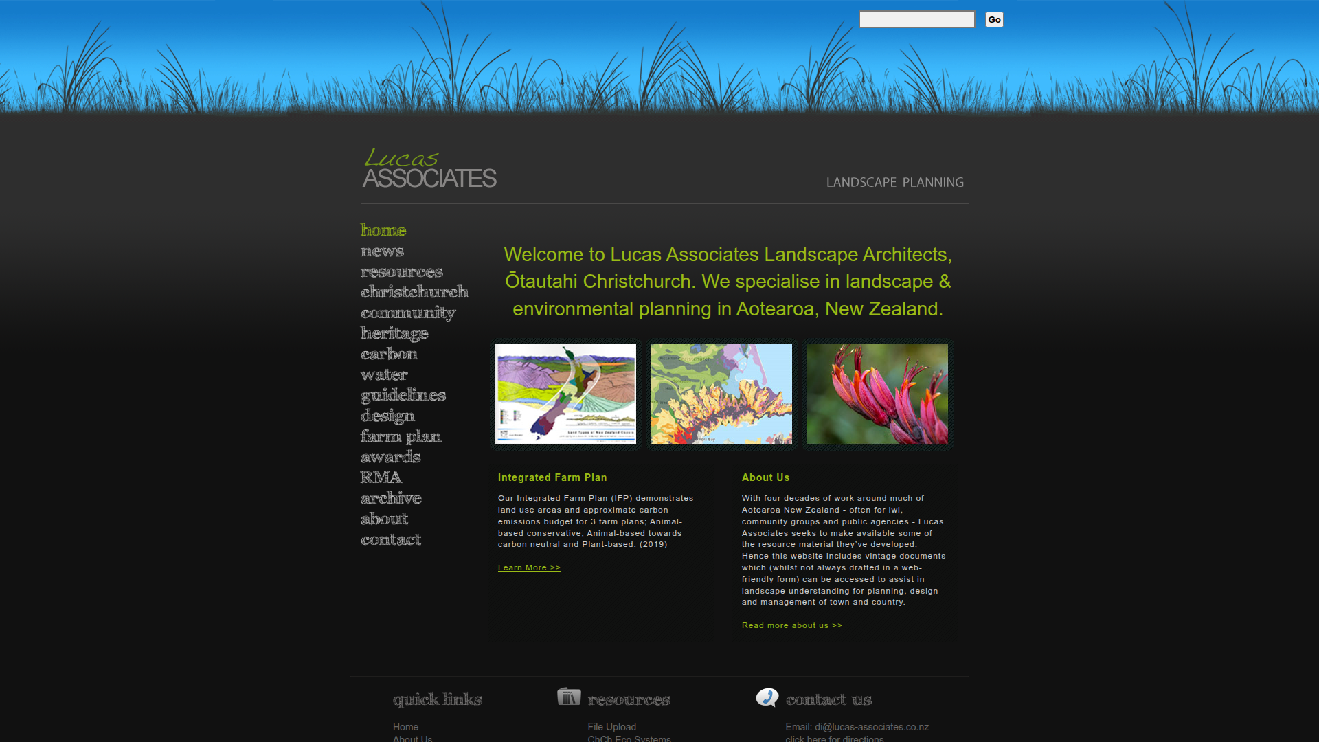 Website snapshot for Lucas Associates