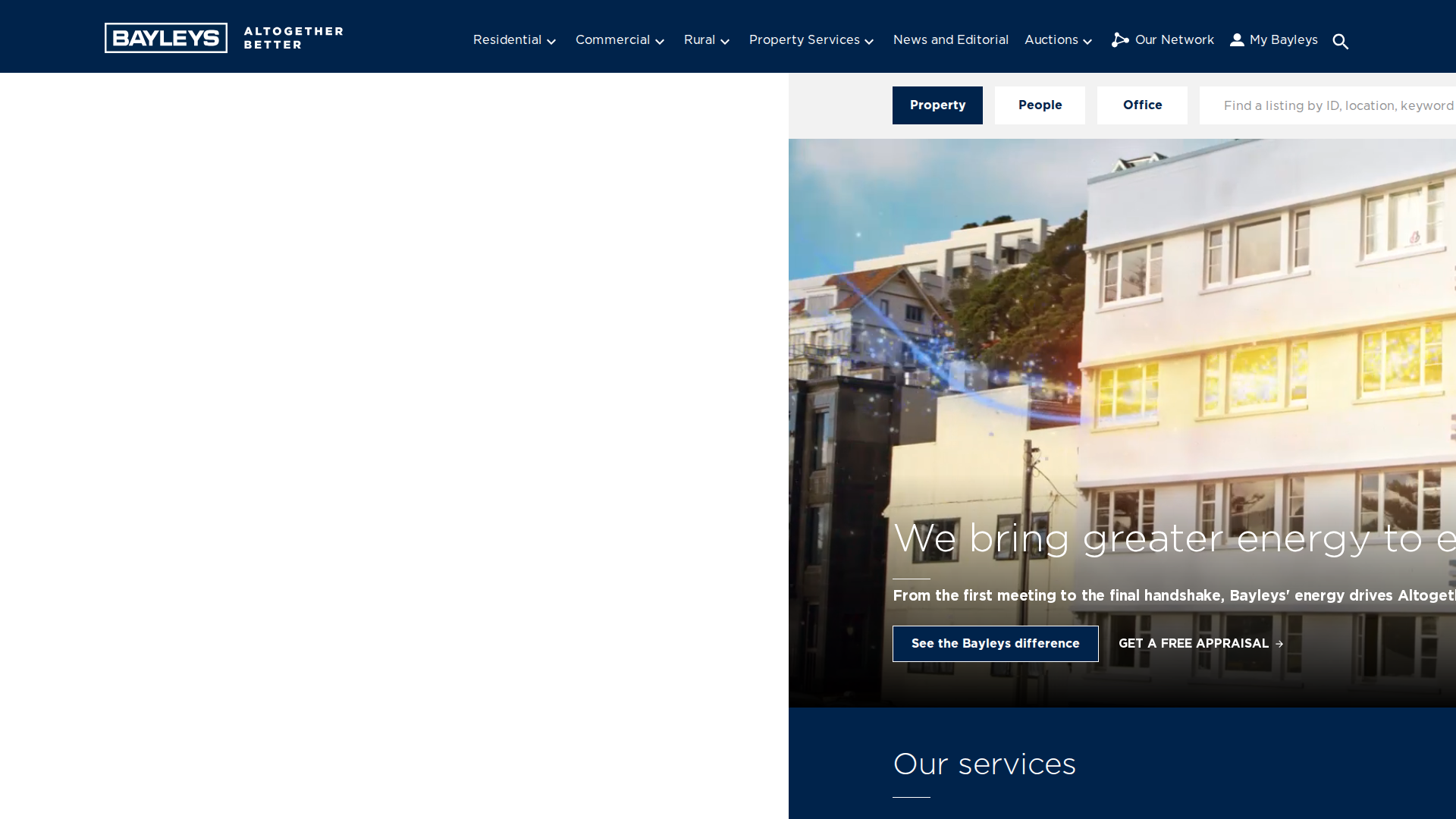 Website snapshot for AH Architecture