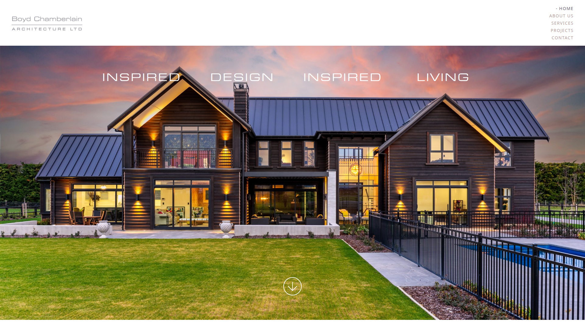 Website snapshot for Boyd Chamberlain Architecture