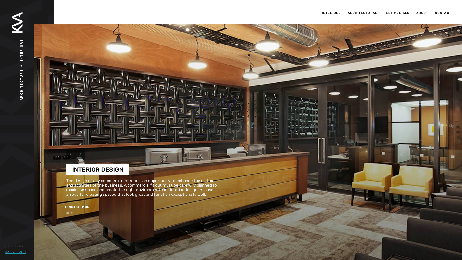 Website snapshot for KVA Design