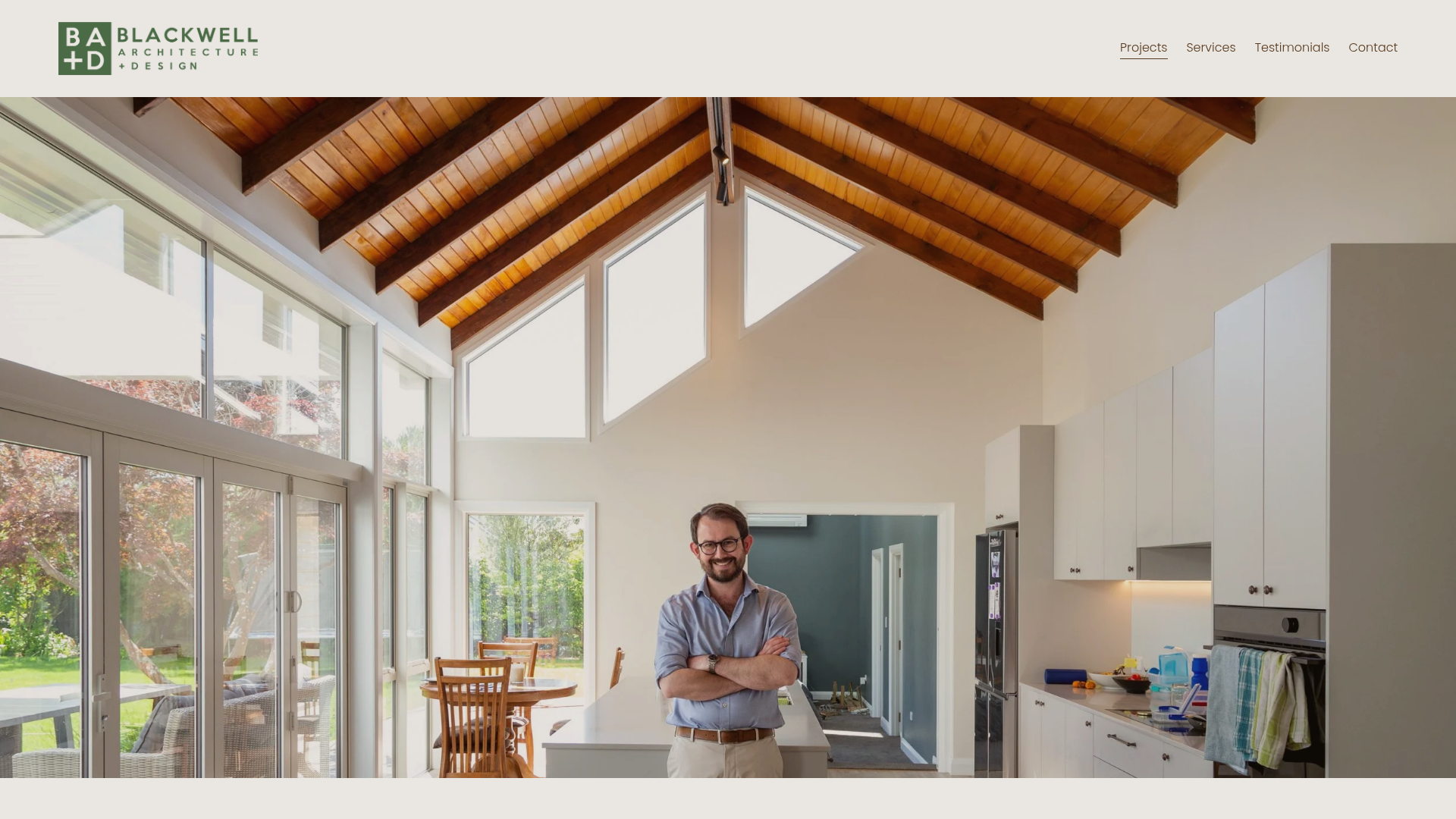 Website snapshot for Blackwell Architecture + Design