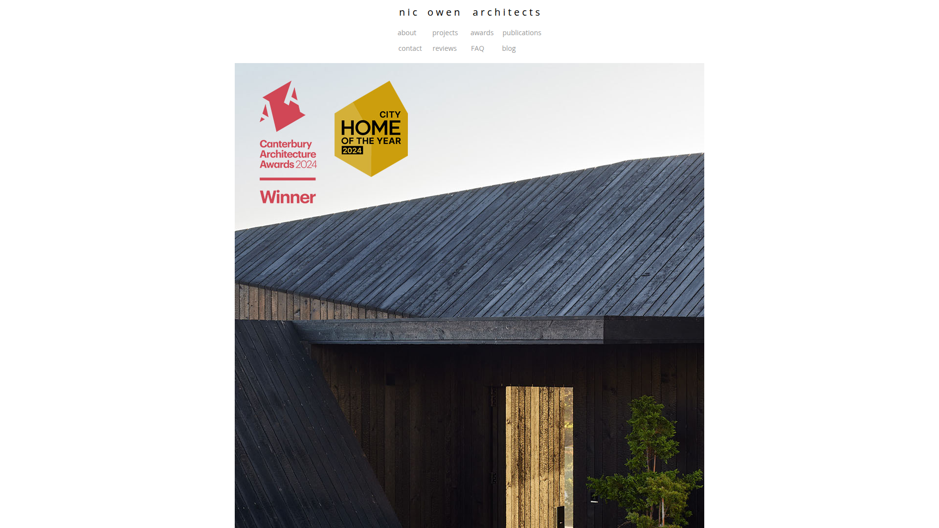 Website snapshot for Nic Owen Architects