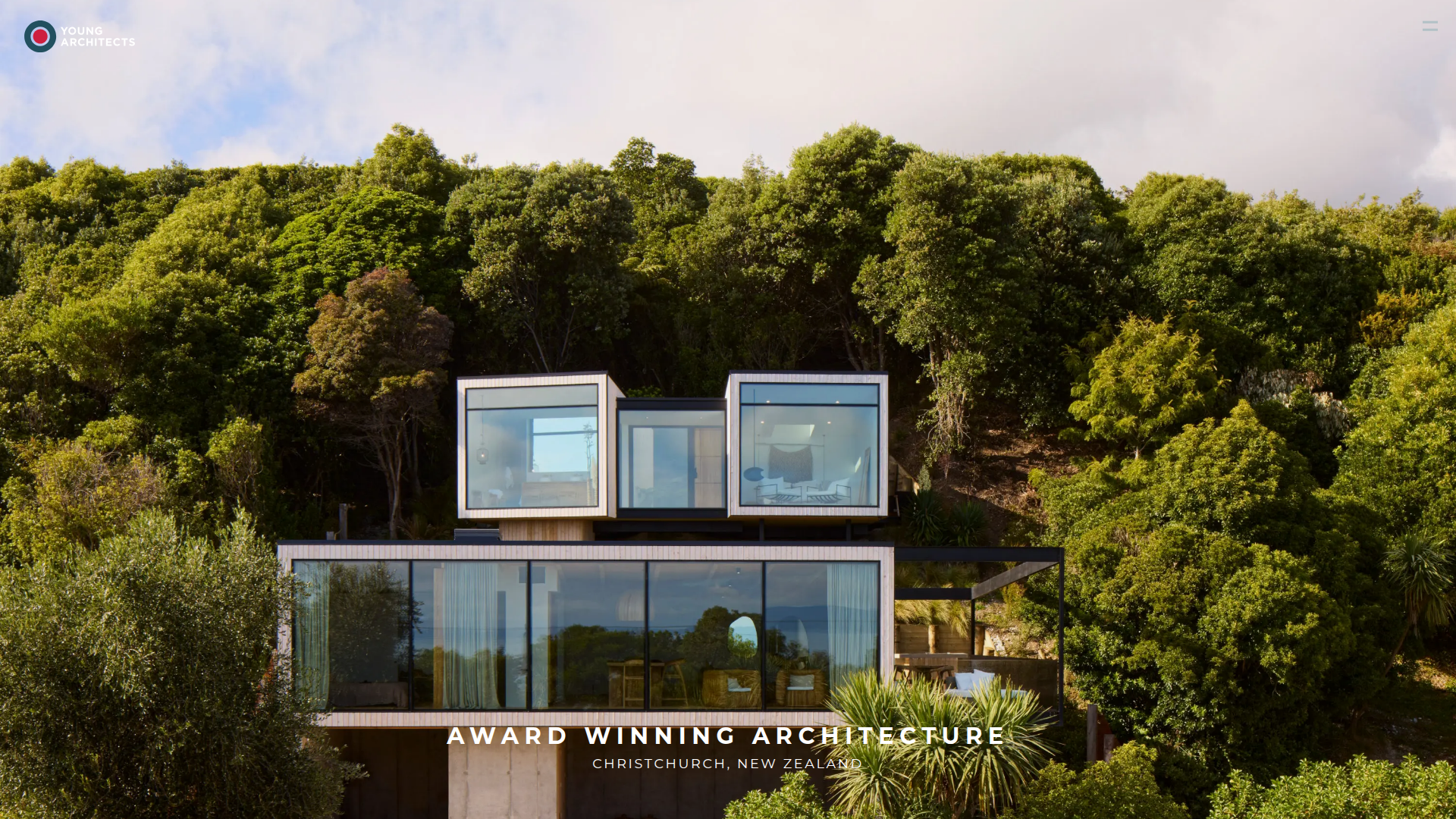 Website snapshot for Young Architects