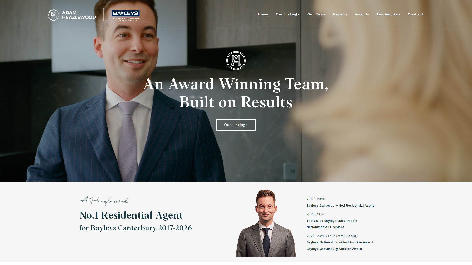 Website snapshot for Michael Idiens Architects