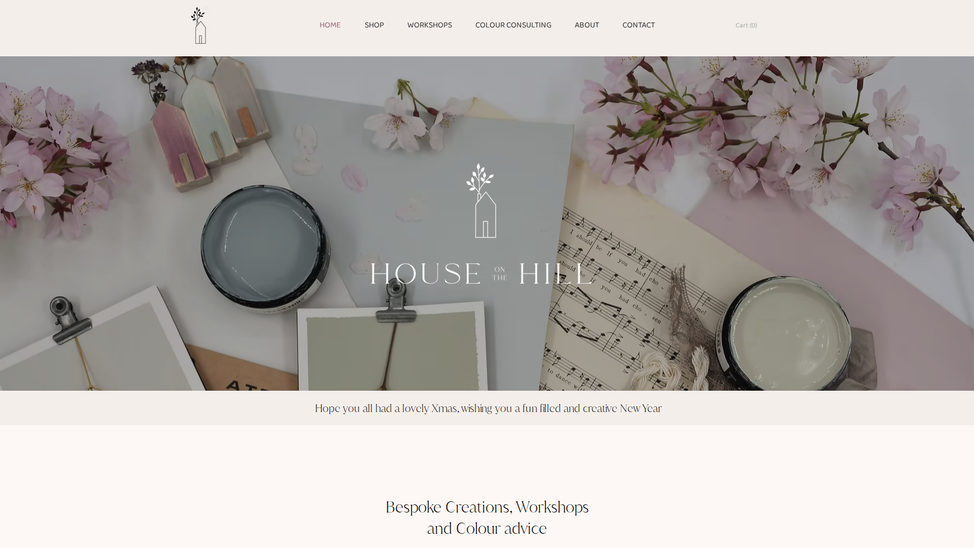 Website snapshot for House on the Hill Design