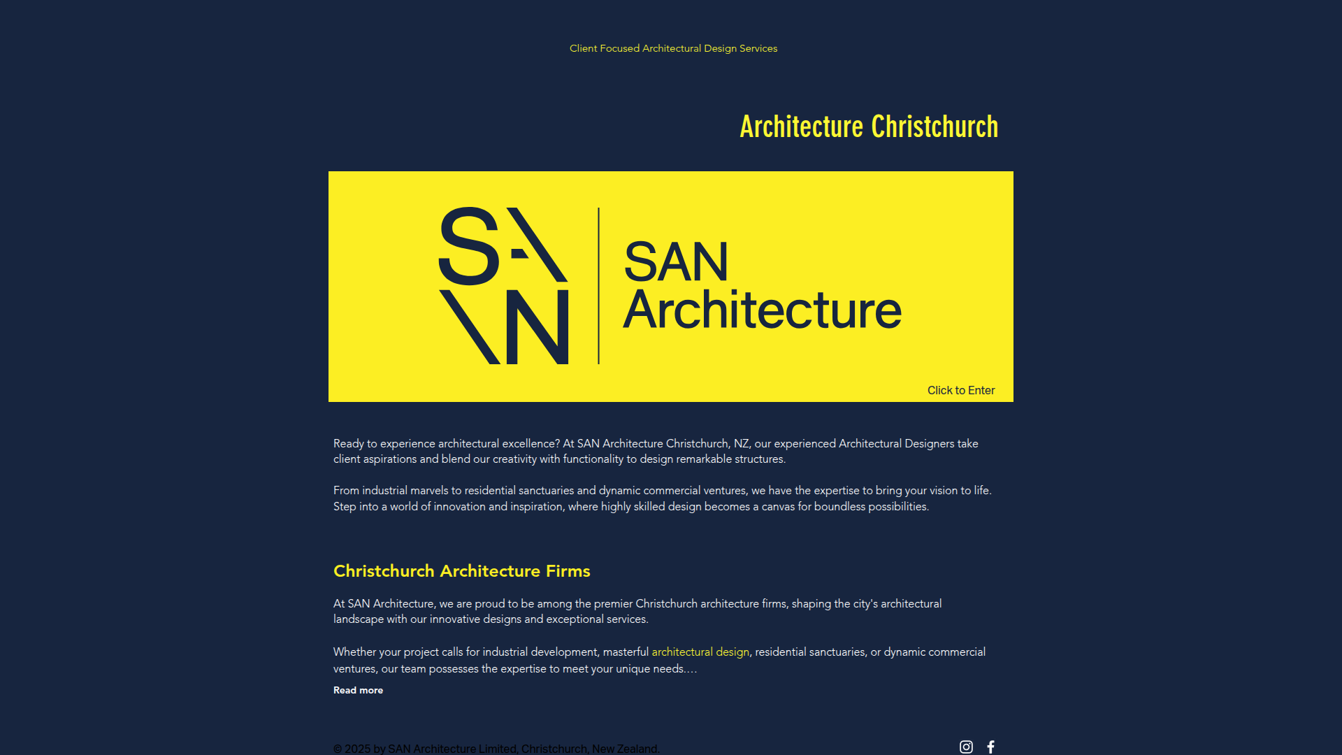 Website snapshot for SAN Architecture Ltd.