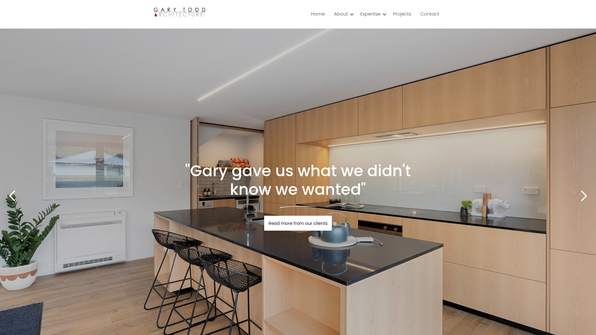 Website snapshot for Gary Todd Architecture