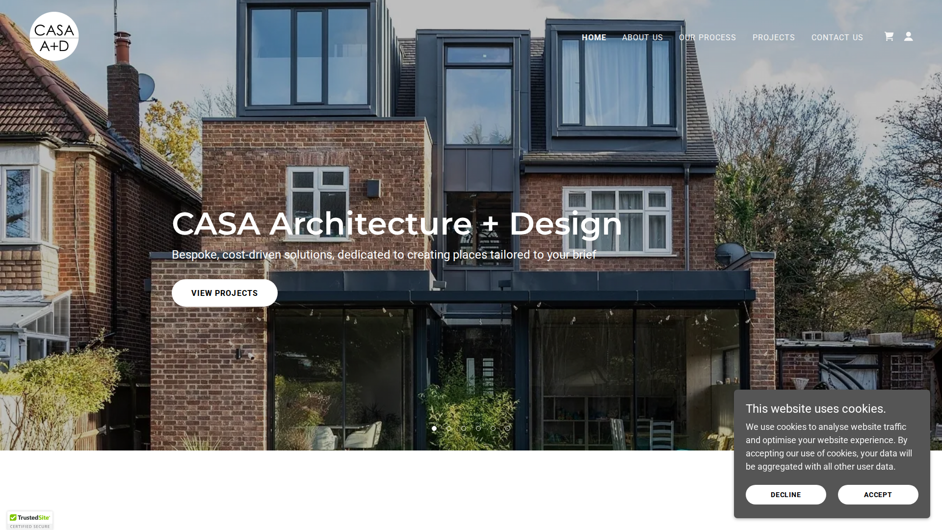 Website snapshot for Anastacio Architects