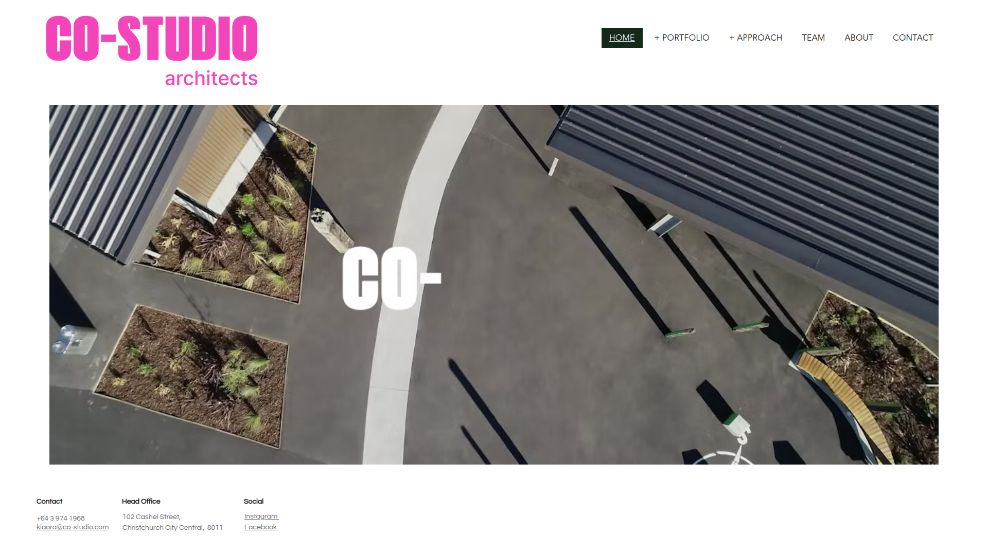 Website snapshot for CO-STUDIO Architects