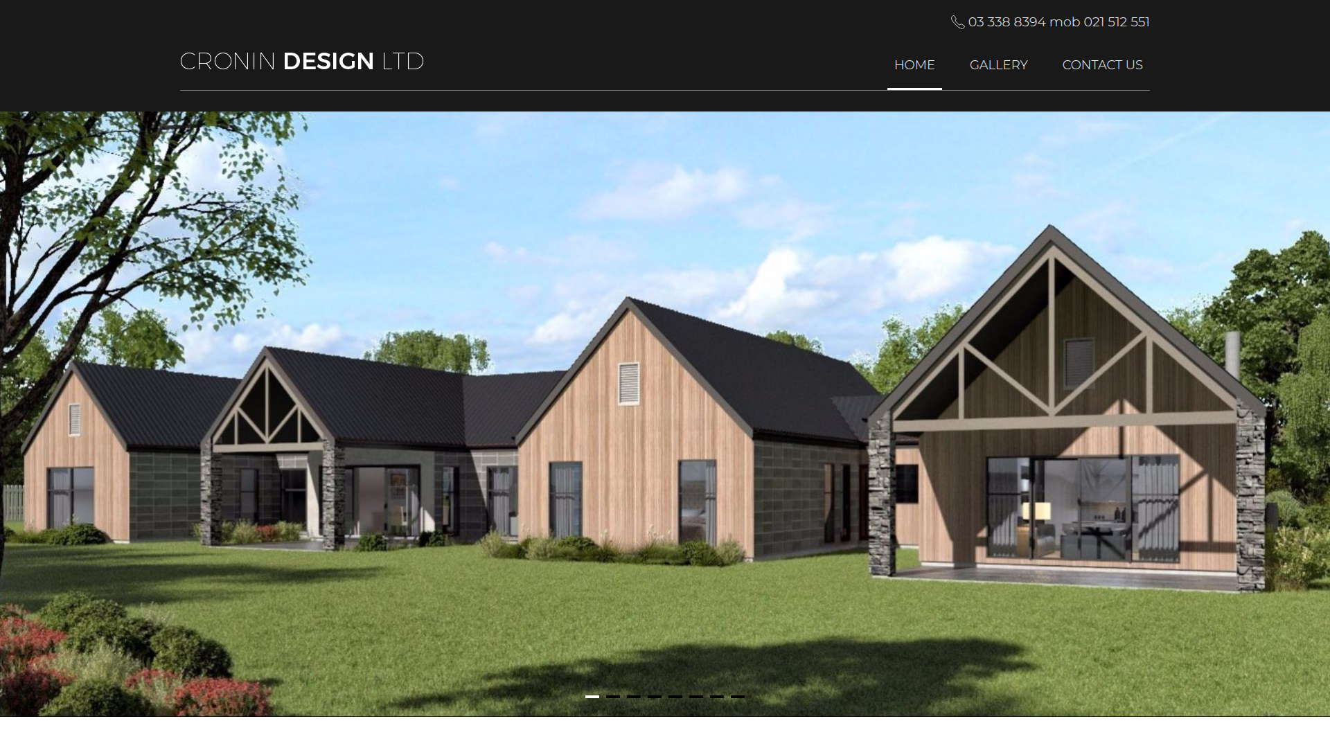 Website snapshot for Cronin Design