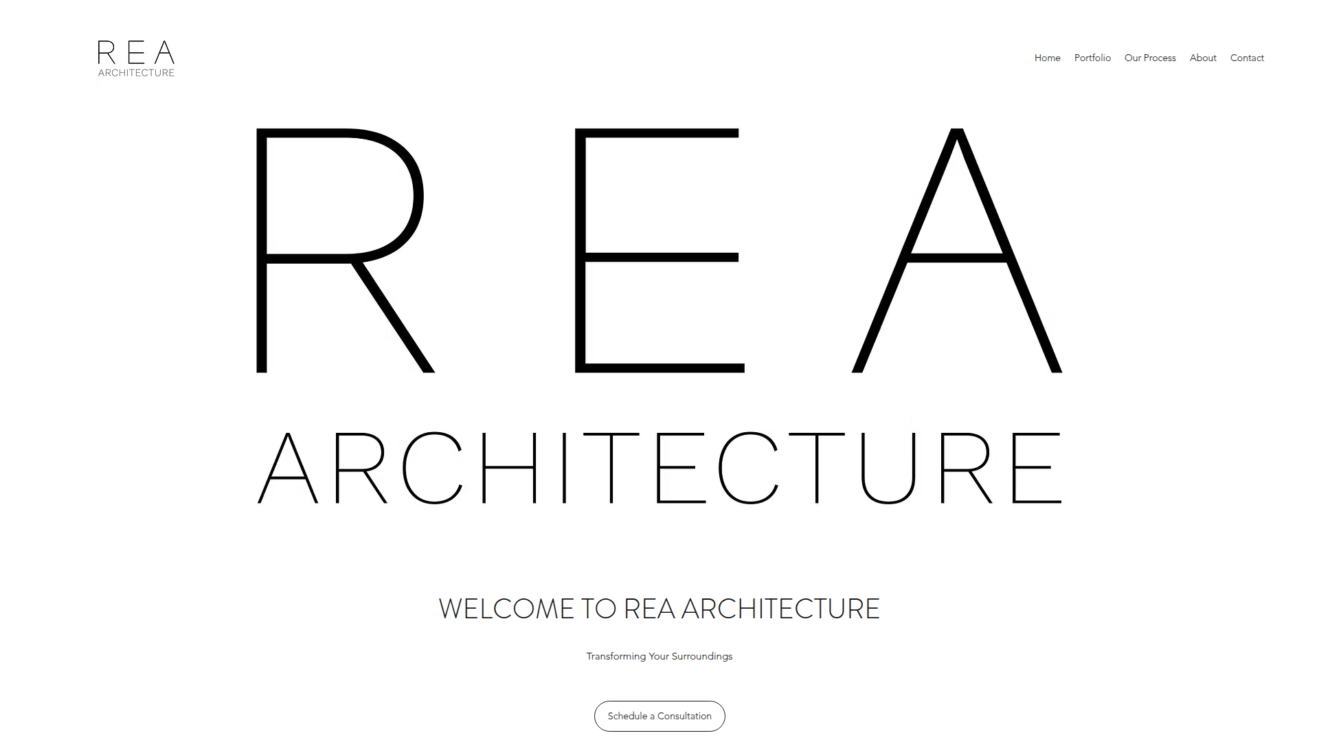 Website snapshot for Rea Architecture