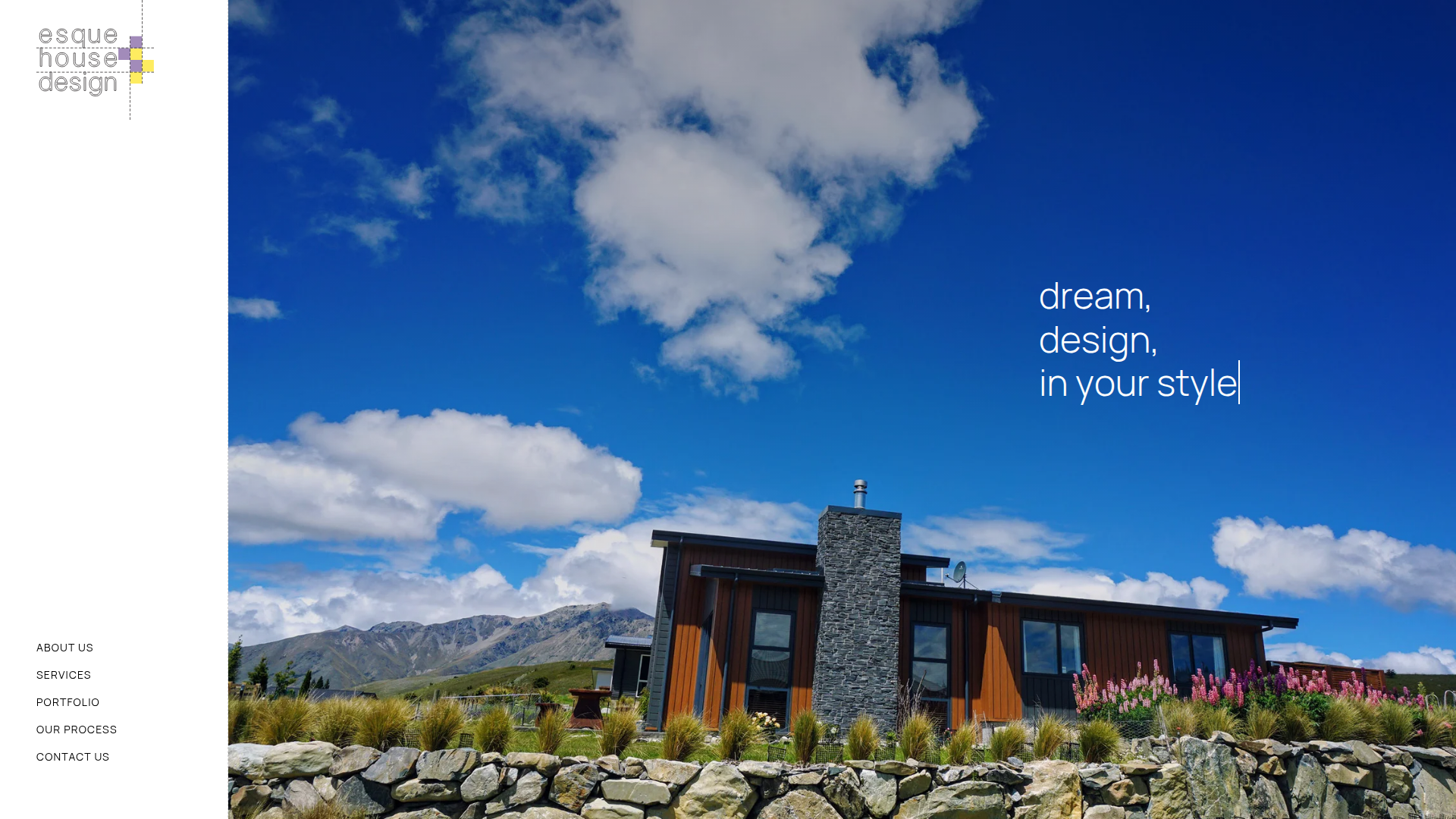 Website snapshot for Esque House Design