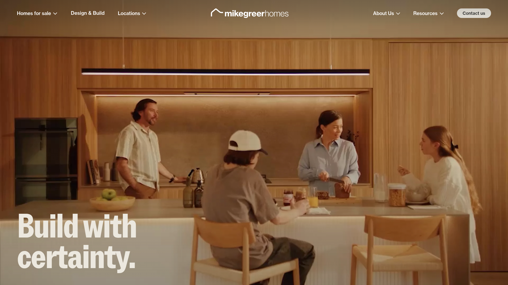 Website snapshot for Mike Greer Homes Rangiora Branch