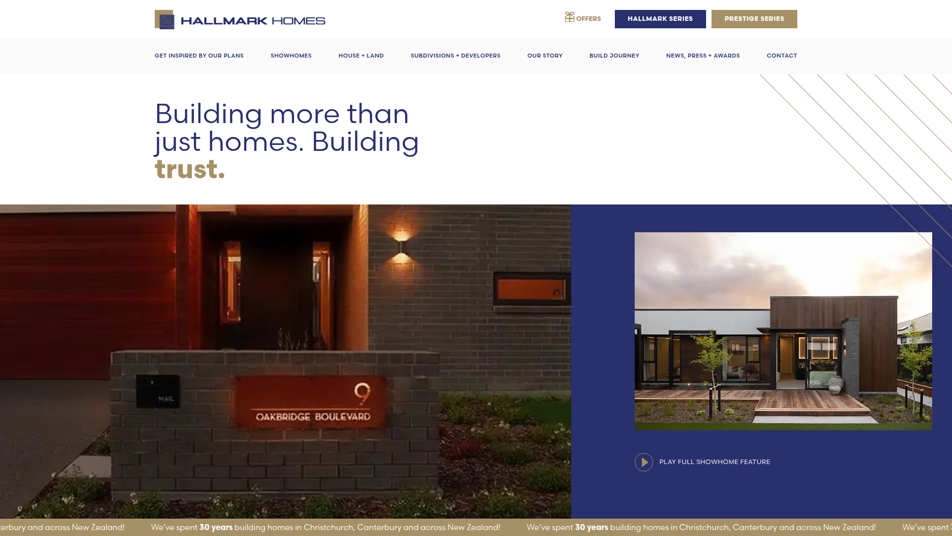 Website snapshot for Headstart Homes Christchurch