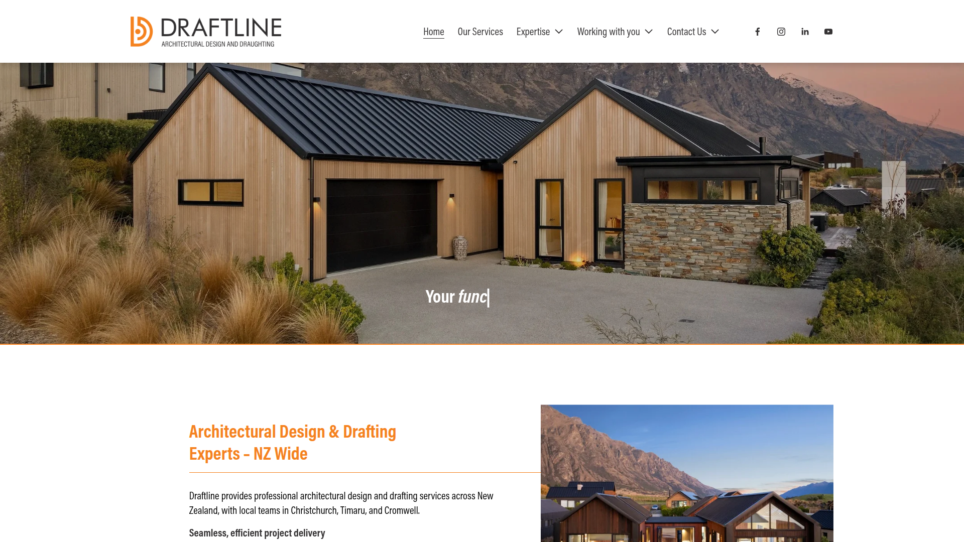 Website snapshot for Draftline