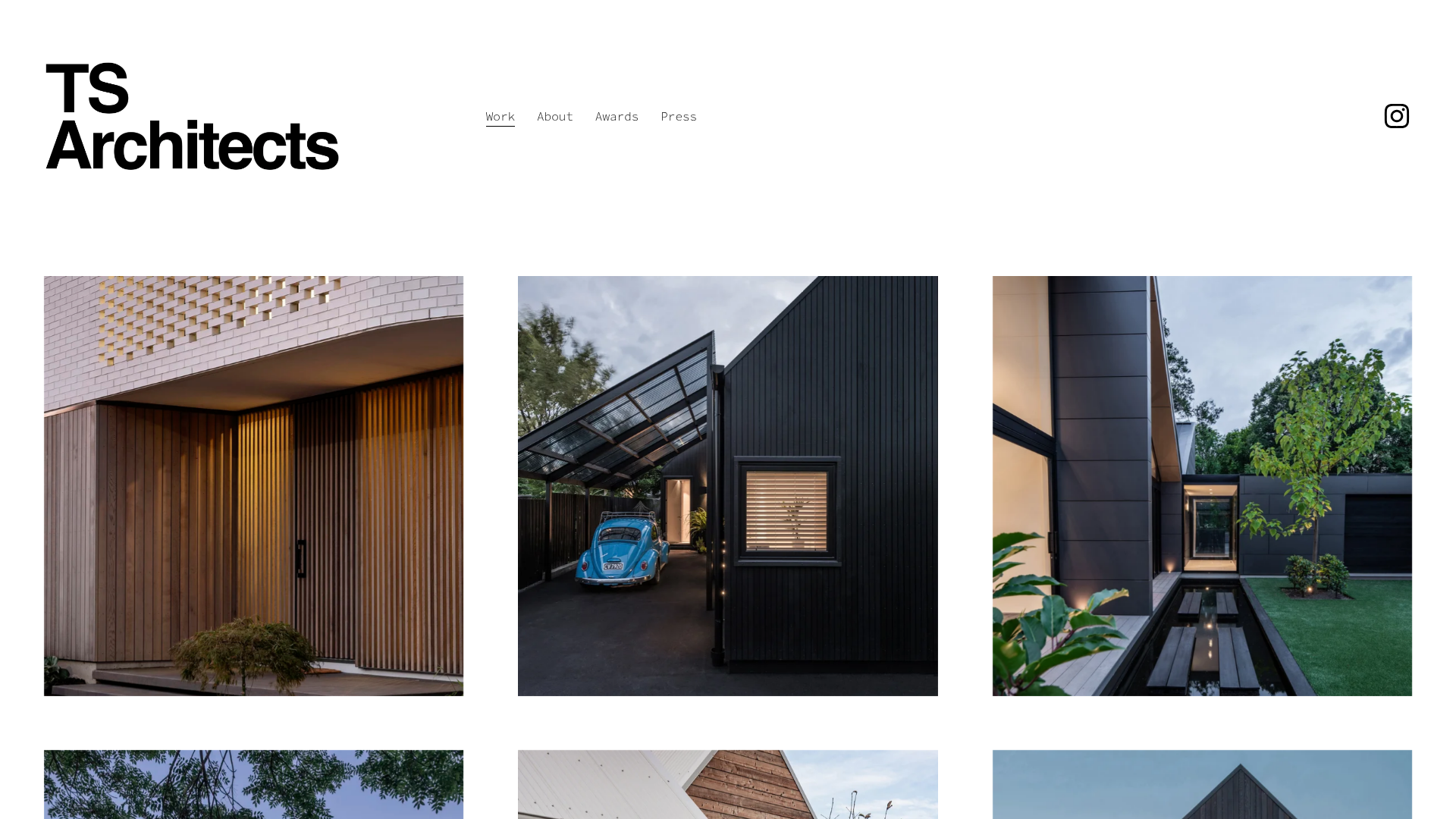 Website snapshot for TS Architects