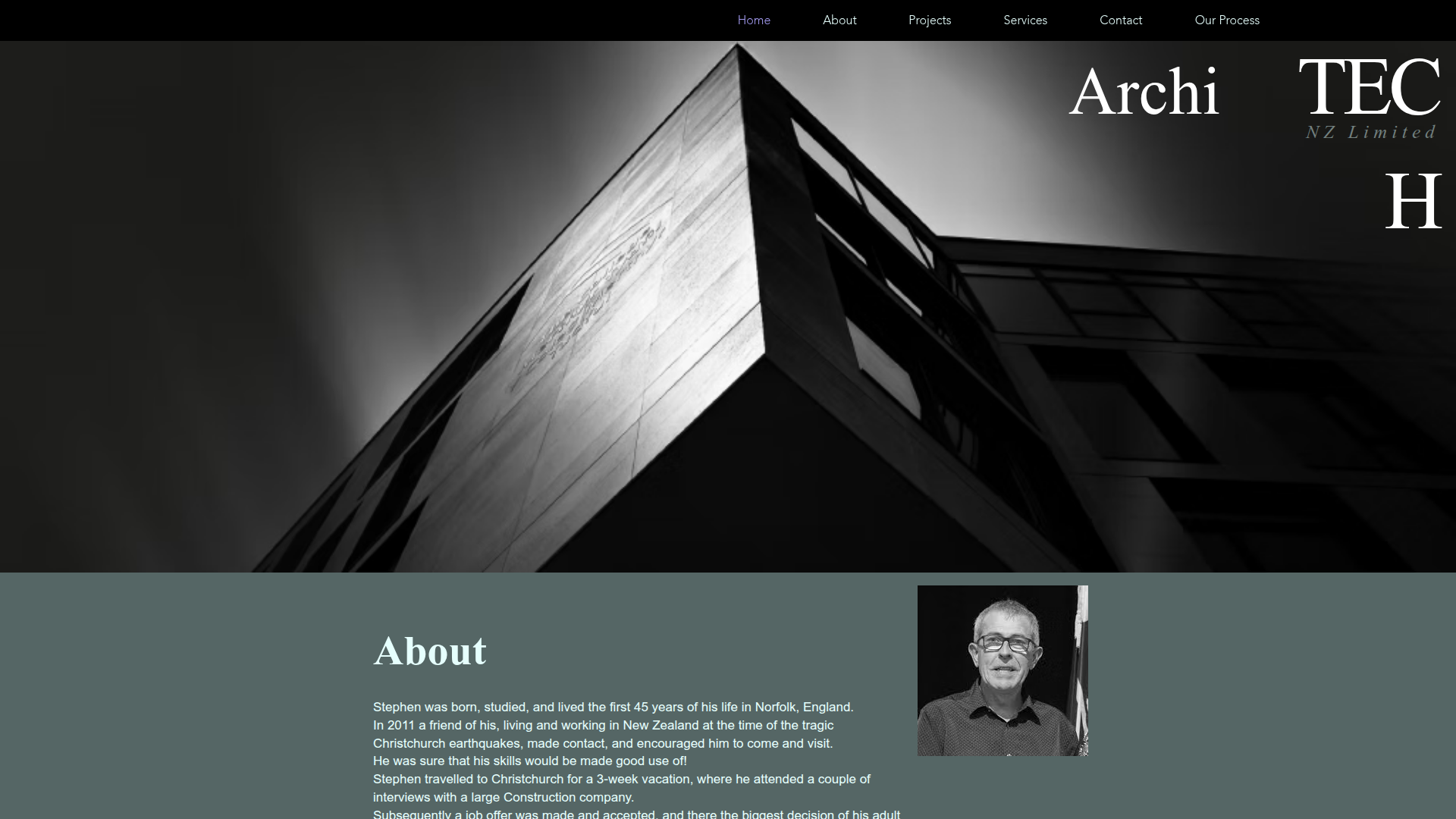 Website snapshot for ArchiTECH NZ Limited