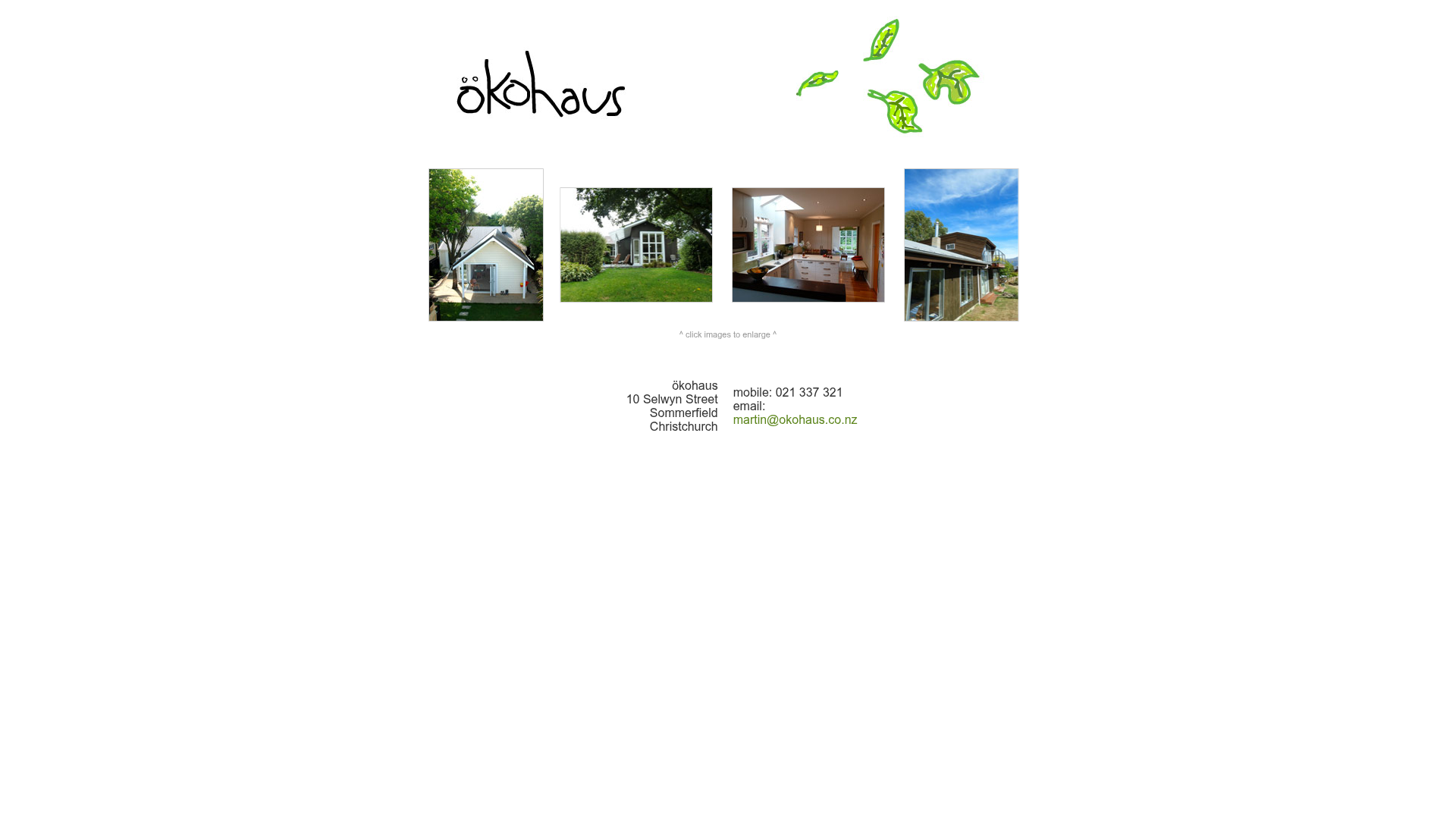 Website snapshot for Ökohaus