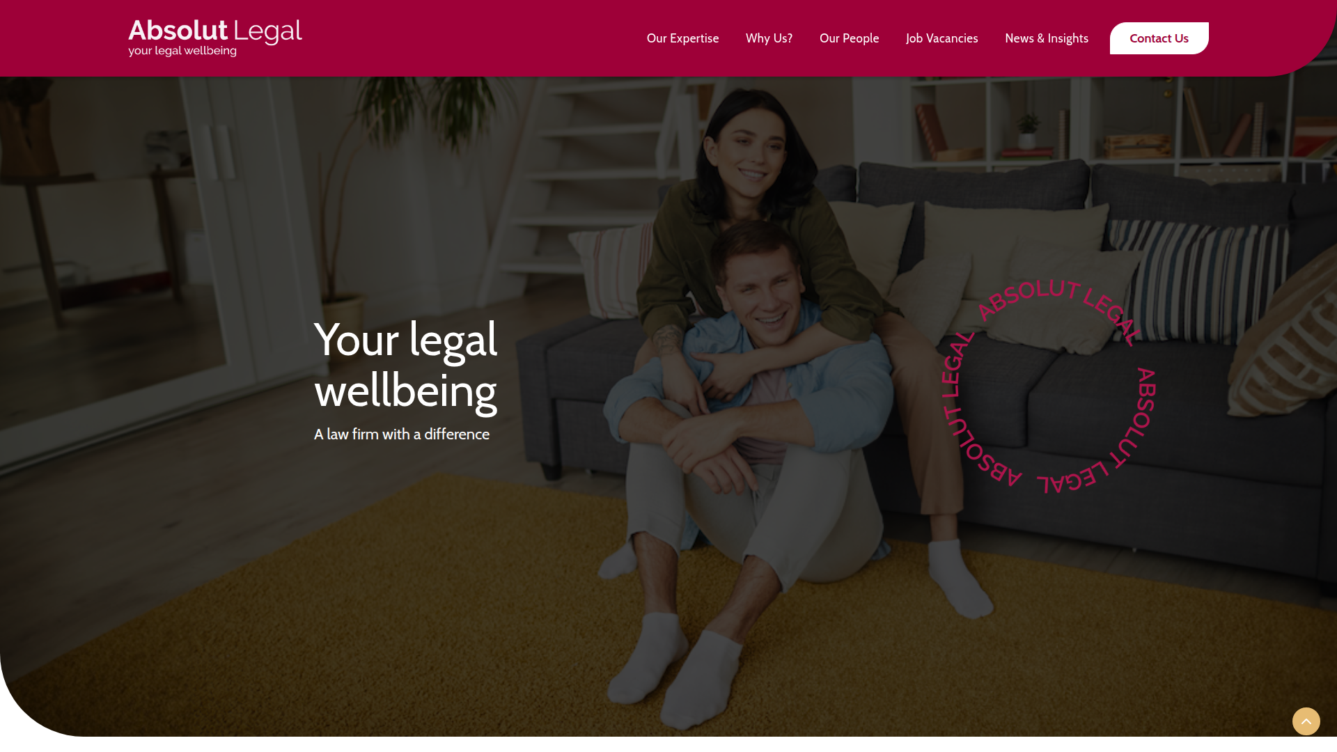 Website snapshot for Absolut Legal