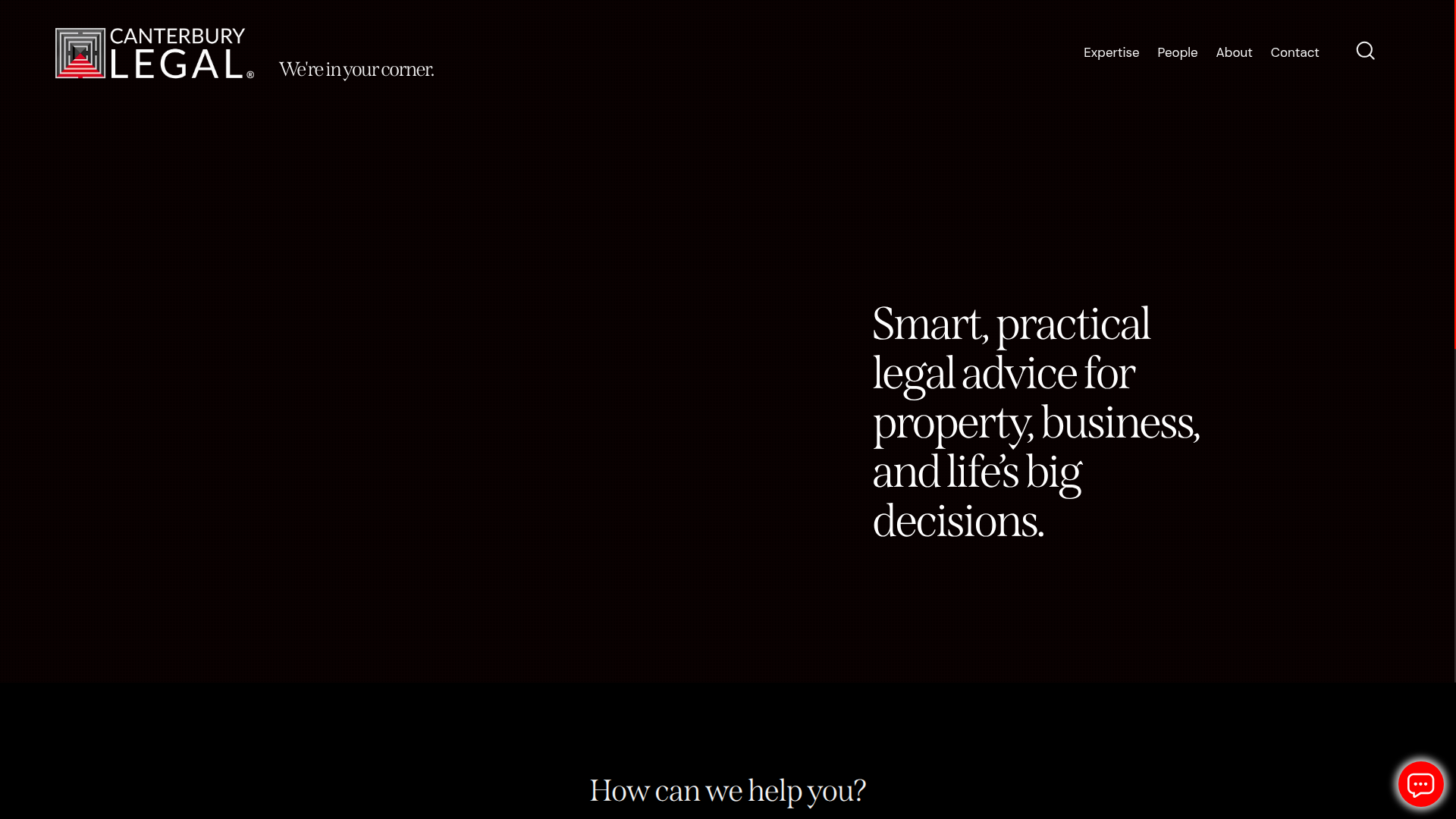 Website snapshot for Canterbury Legal