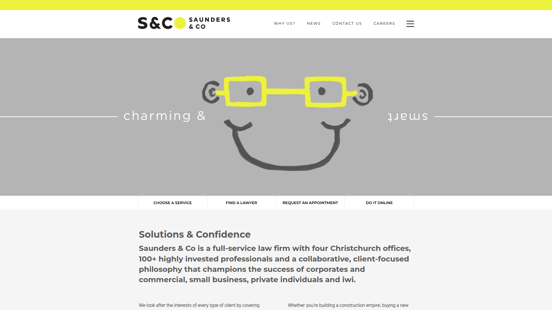 Website snapshot for Saunders & Co Papanui