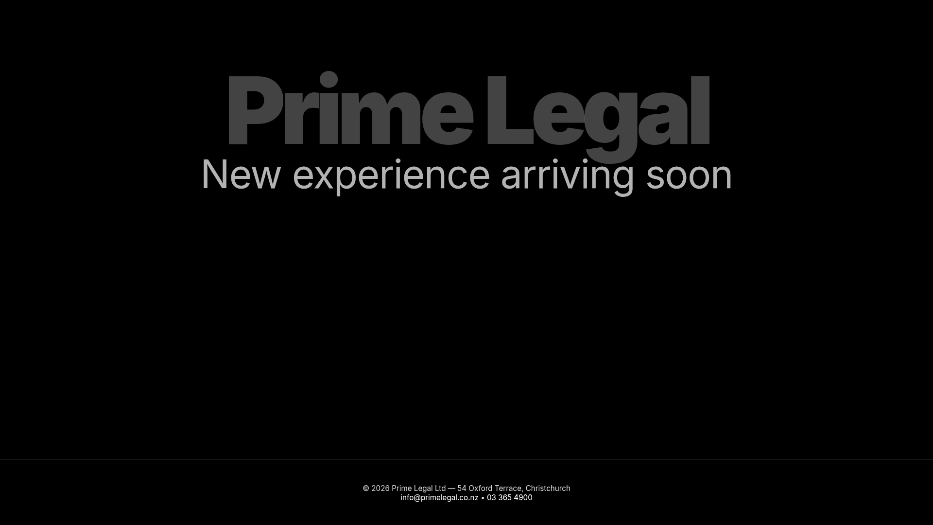 Website snapshot for Prime Legal Ltd